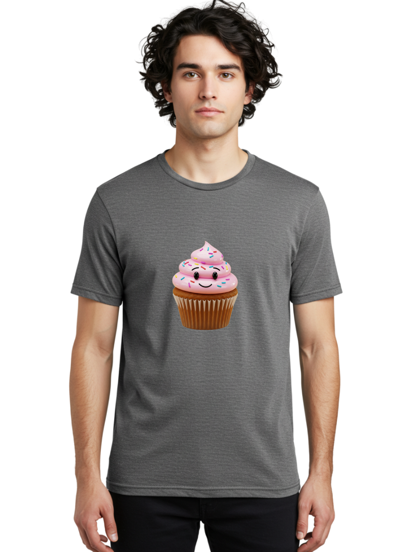 Smiling-Cupcake Men'S Graphic Tee, 100% Cotton, Comfortable Casual Summer Wear, Machine Washable, Vintage Camera, Old Camera, Antique Camera, Black Camera, Classic Photography, Photography Equipment, Nostalgic Device, Film Camera, Camera Art Ban534