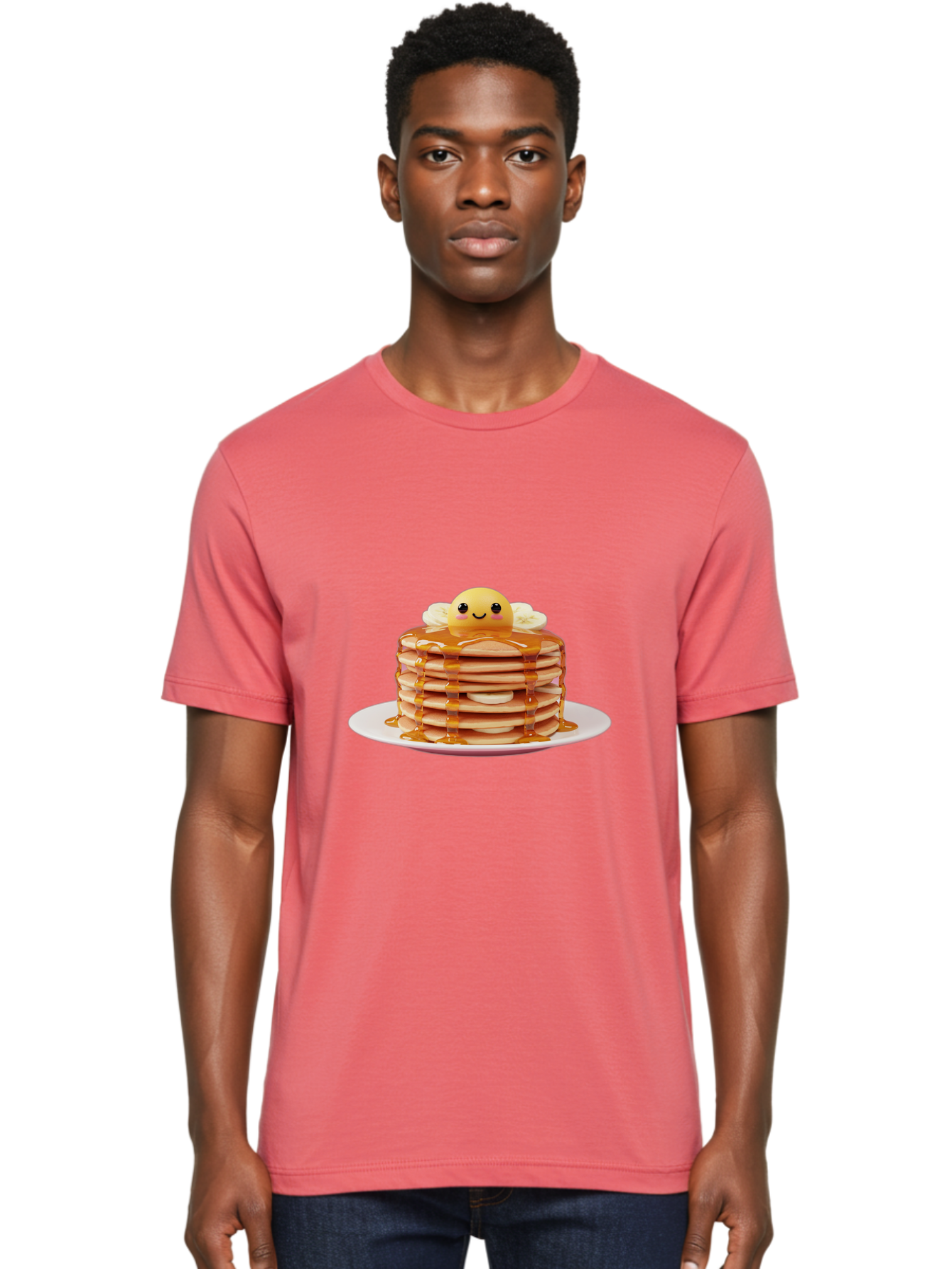 Smiling-Egg-Pancake-Stack Men'S Graphic Tee, 100% Cotton, Comfortable Casual Summer Wear, Machine Washable, Vintage Camera, Old Camera, Antique Camera, Black Camera, Classic Photography, Photography Equipment, Nostalgic Device, Film Camera, Ban535