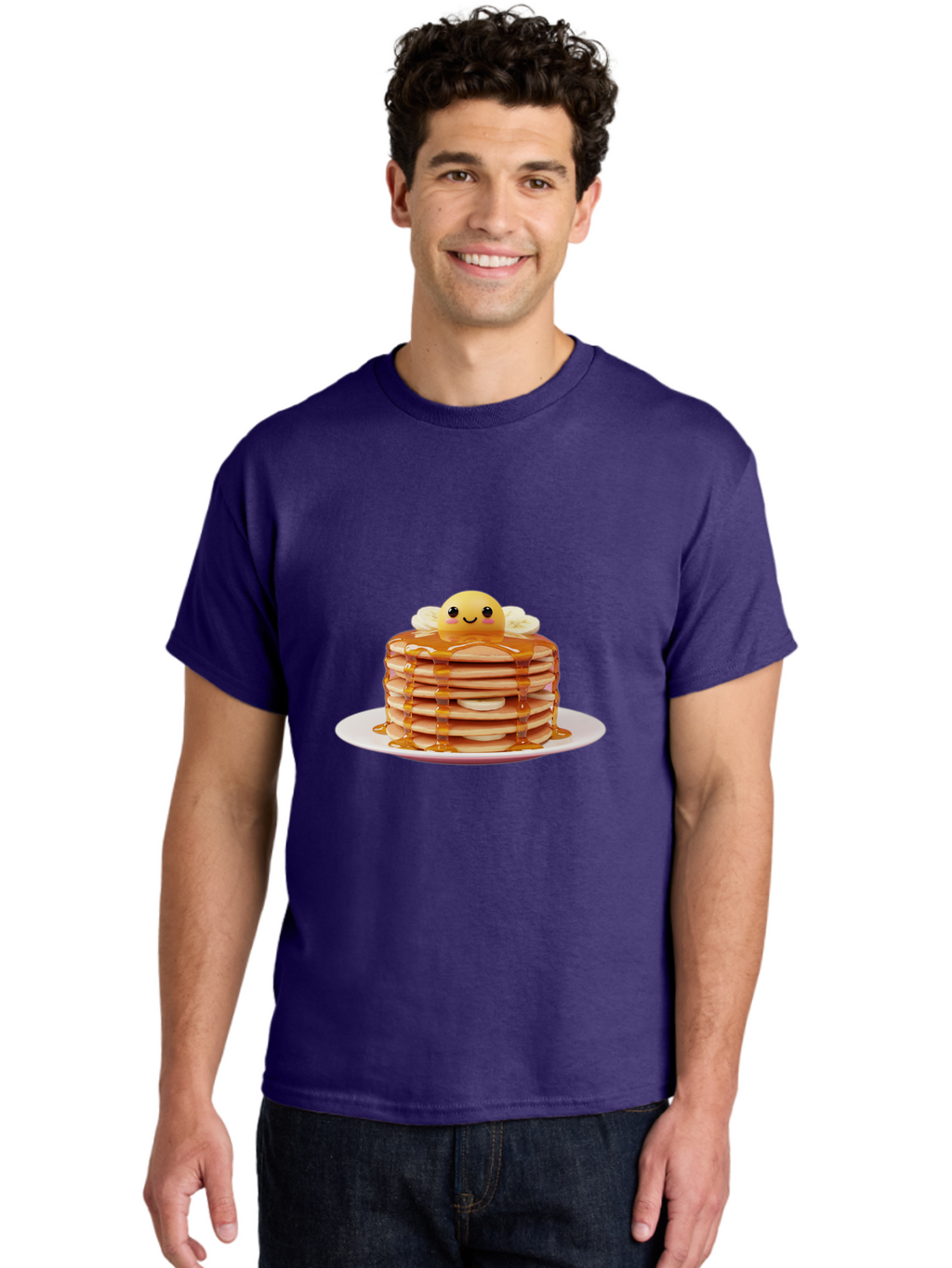 Smiling-Egg-Pancake-Stack Men'S Graphic Tee, 100% Cotton, Comfortable Casual Summer Wear, Machine Washable, Vintage Camera, Old Camera, Antique Camera, Black Camera, Classic Photography, Photography Equipment, Nostalgic Device, Film Camera, Ban535