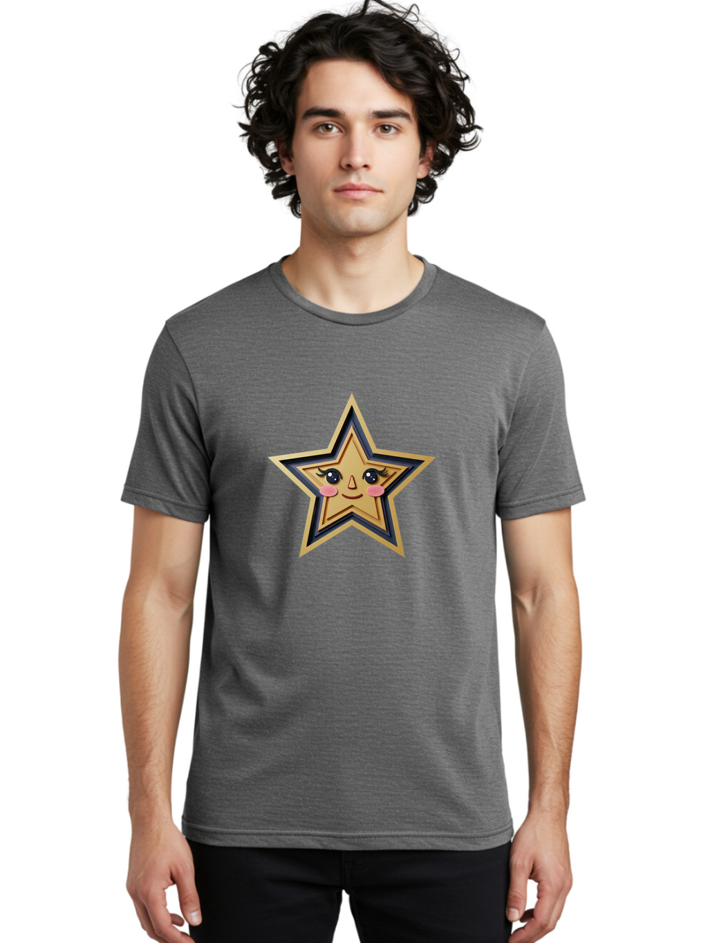 Smiling-Gold-Star Men'S Graphic Tee, 100% Cotton, Comfortable Casual Summer Wear, Machine Washable, Vintage Camera, Old Camera, Antique Camera, Black Camera, Classic Photography, Photography Equipment, Nostalgic Device, Film Camera, Camera Art Ban539