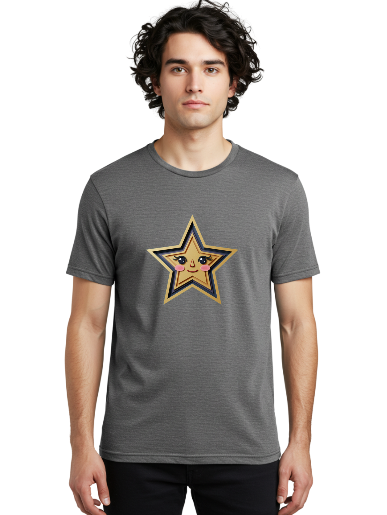 Smiling-Gold-Star Men'S Graphic Tee, 100% Cotton, Comfortable Casual Summer Wear, Machine Washable, Vintage Camera, Old Camera, Antique Camera, Black Camera, Classic Photography, Photography Equipment, Nostalgic Device, Film Camera, Camera Art Ban539