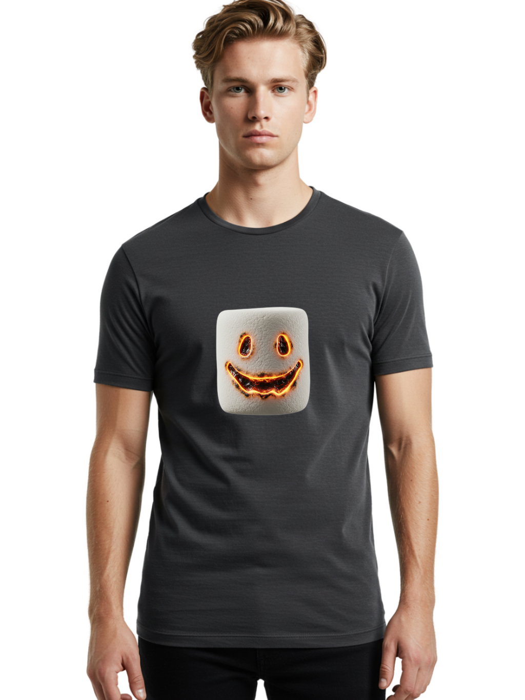 Smiling-Marshmallow Men'S Graphic Tee, 100% Cotton, Comfortable Casual Summer Wear, Machine Washable, Vintage Camera, Old Camera, Antique Camera, Black Camera, Classic Photography, Photography Equipment, Nostalgic Device, Film Camera, Ban540