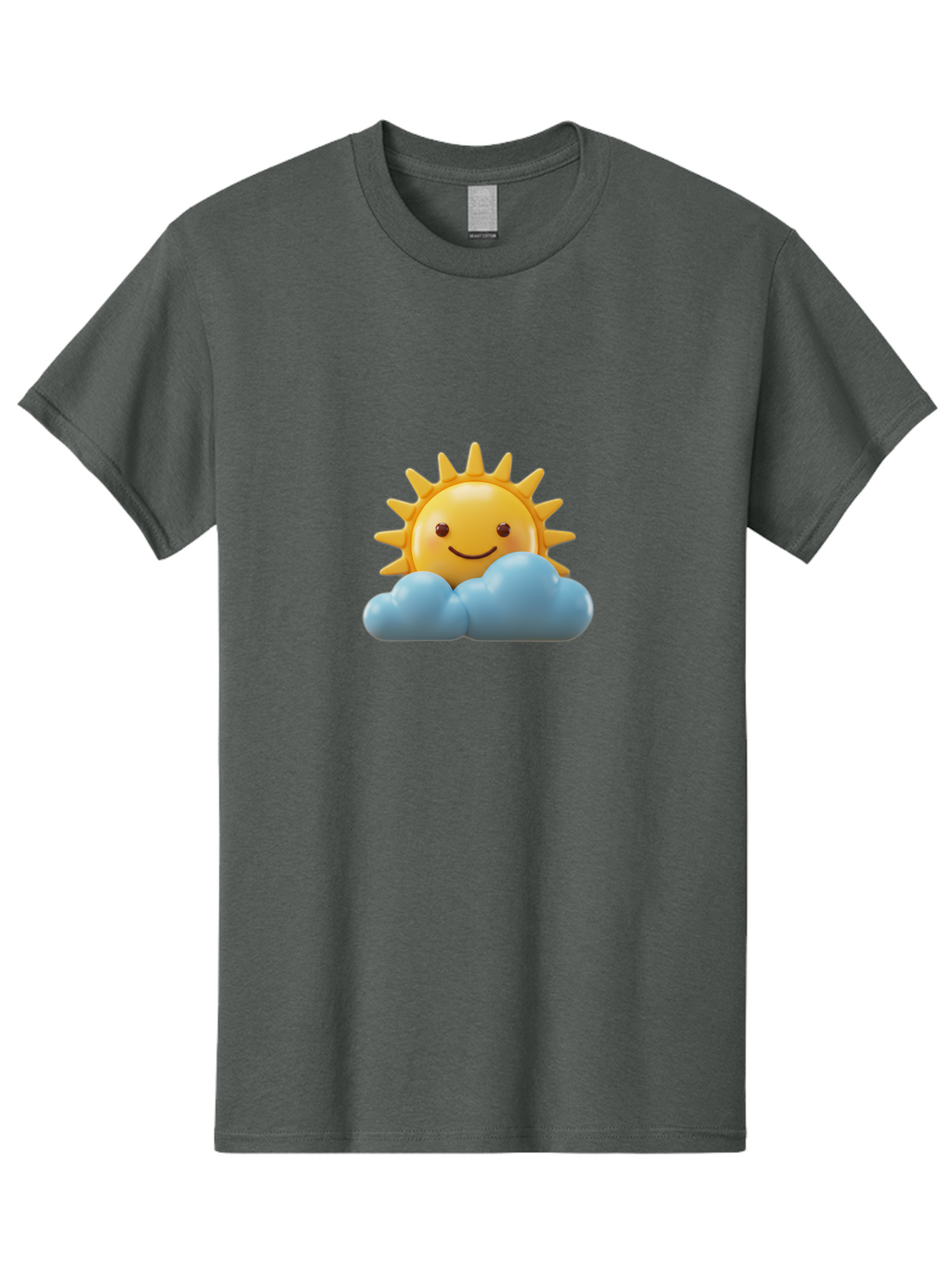 Smiling-Sun-Behind-Clouds Men'S Graphic Tee, 100% Cotton, Comfortable Casual Summer Wear, Machine Washable, Vintage Camera, Old Camera, Antique Camera, Black Camera, Classic Photography, Photography Equipment, Nostalgic Device, Film Camera, Ban544