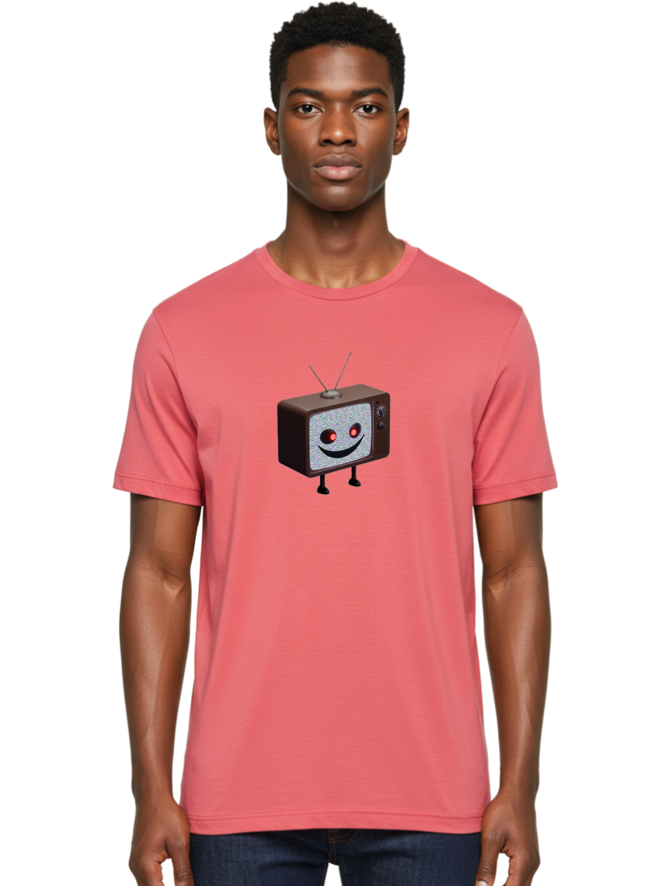 Smiling-Tv Men'S Graphic Tee, 100% Cotton, Comfortable Casual Summer Wear, Machine Washable, Vintage Camera, Old Camera, Antique Camera, Black Camera, Classic Photography, Photography Equipment, Nostalgic Device, Film Camera, Camera Art Ban547