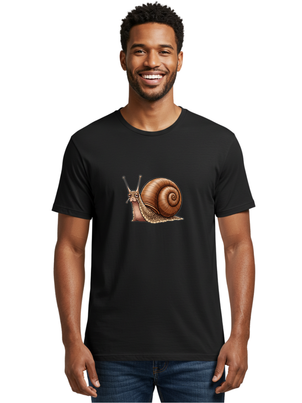Snail-1 Men'S Graphic Tee, 100% Cotton, Comfortable Casual Summer Wear, Machine Washable, Vintage Camera, Old Camera, Antique Camera, Black Camera, Classic Photography, Photography Equipment, Nostalgic Device, Film Camera, Camera Art Ban549