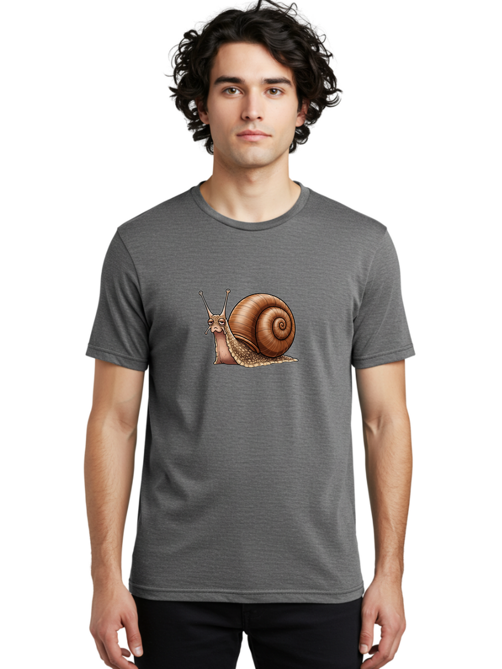 Snail-1 Men'S Graphic Tee, 100% Cotton, Comfortable Casual Summer Wear, Machine Washable, Vintage Camera, Old Camera, Antique Camera, Black Camera, Classic Photography, Photography Equipment, Nostalgic Device, Film Camera, Camera Art Ban549