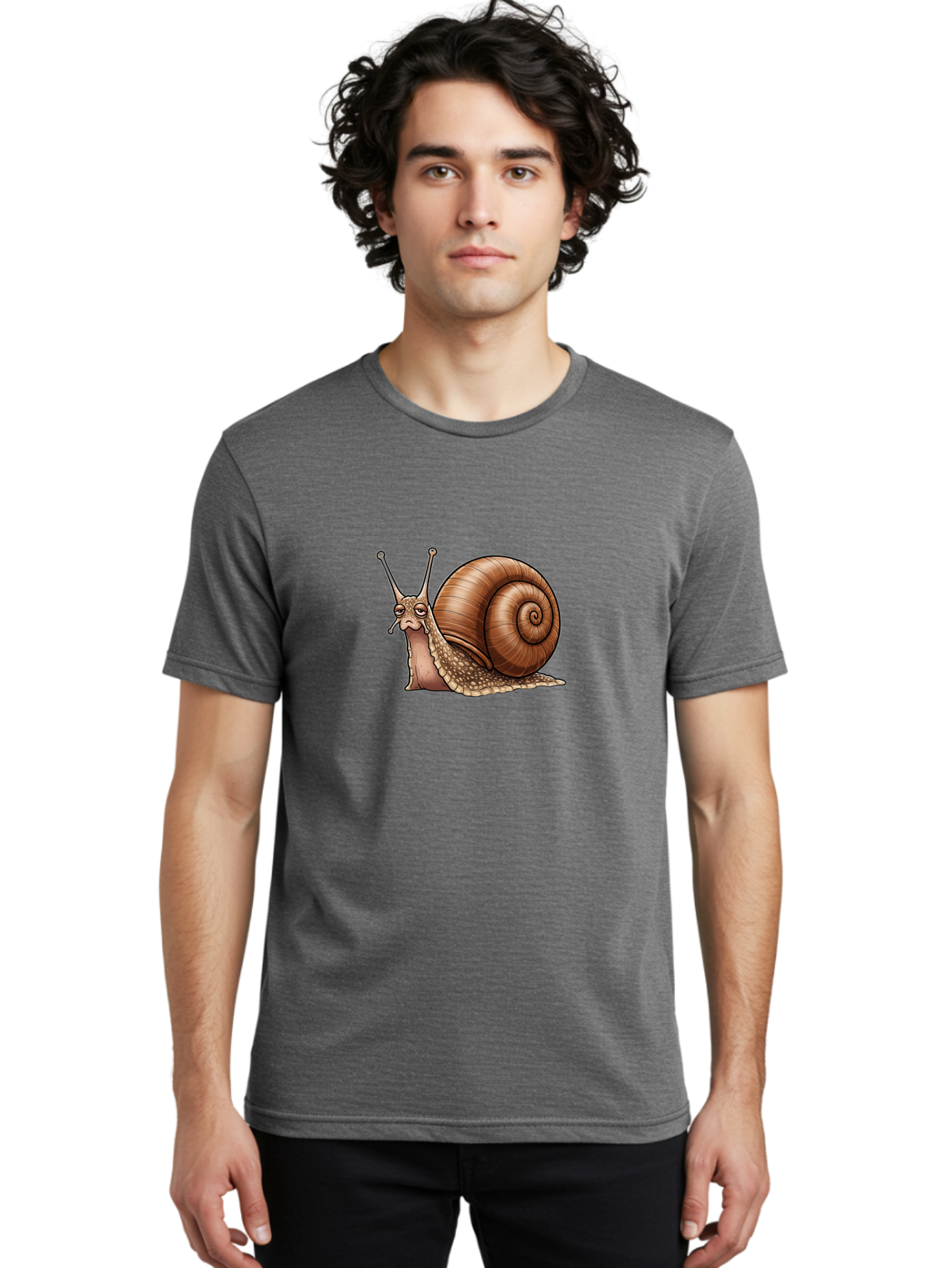 Snail-1 Men'S Graphic Tee, 100% Cotton, Comfortable Casual Summer Wear, Machine Washable, Vintage Camera, Old Camera, Antique Camera, Black Camera, Classic Photography, Photography Equipment, Nostalgic Device, Film Camera, Camera Art Ban549