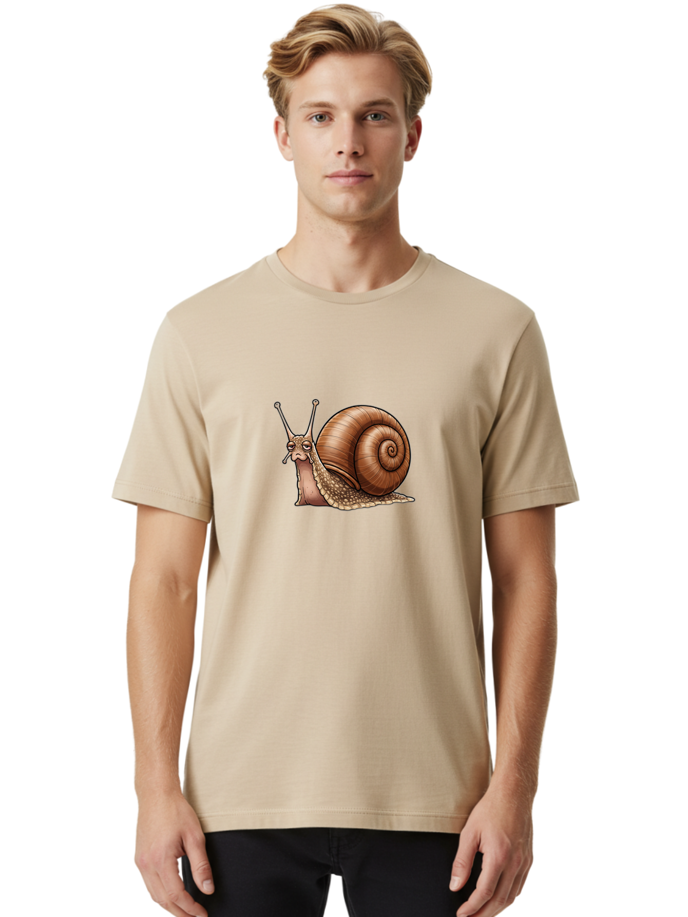 Snail-1 Men'S Graphic Tee, 100% Cotton, Comfortable Casual Summer Wear, Machine Washable, Vintage Camera, Old Camera, Antique Camera, Black Camera, Classic Photography, Photography Equipment, Nostalgic Device, Film Camera, Camera Art Ban549