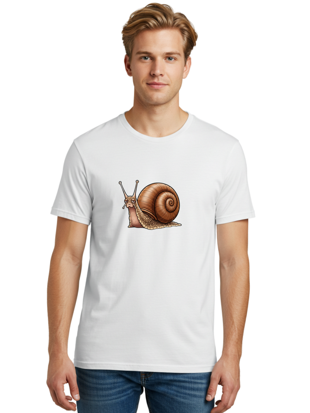 Snail-1 Men'S Graphic Tee, 100% Cotton, Comfortable Casual Summer Wear, Machine Washable, Vintage Camera, Old Camera, Antique Camera, Black Camera, Classic Photography, Photography Equipment, Nostalgic Device, Film Camera, Camera Art Ban549