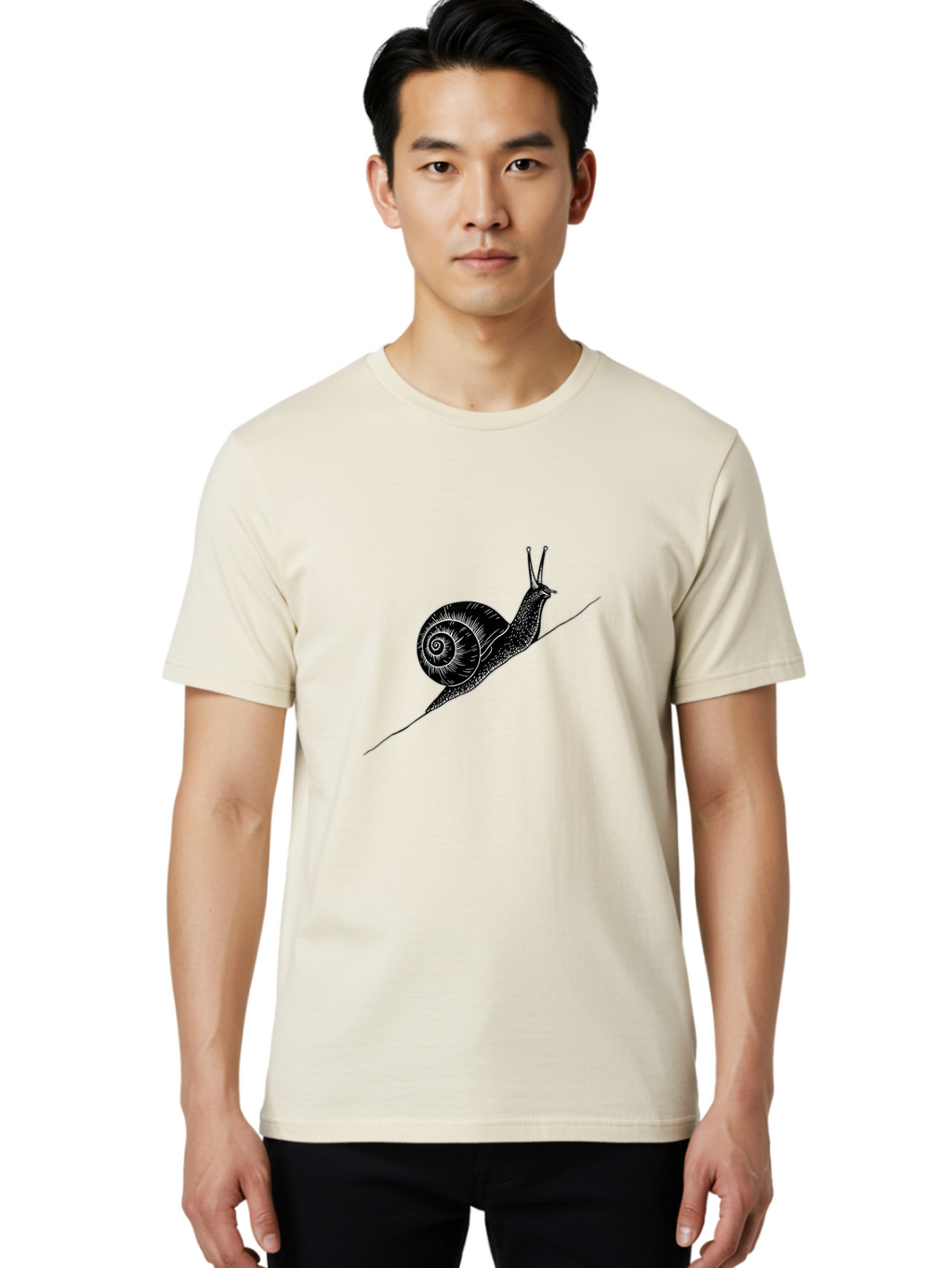Snail-2 Men'S Graphic Tee, 100% Cotton, Comfortable Casual Summer Wear, Machine Washable, Vintage Camera, Old Camera, Antique Camera, Black Camera, Classic Photography, Photography Equipment, Nostalgic Device, Film Camera, Camera Art Ban550
