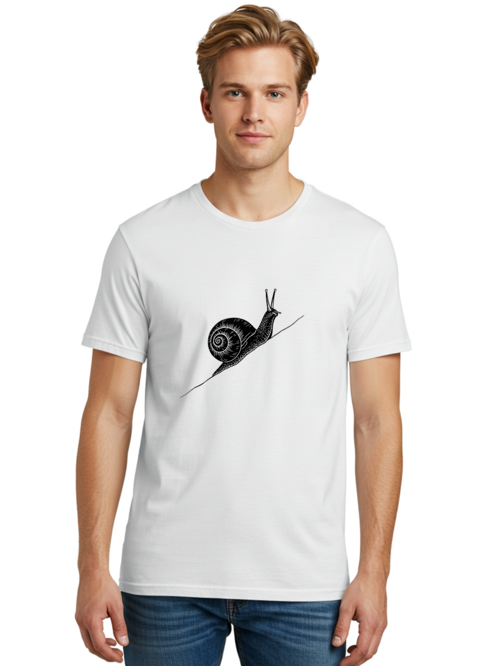 Snail-2 Men'S Graphic Tee, 100% Cotton, Comfortable Casual Summer Wear, Machine Washable, Vintage Camera, Old Camera, Antique Camera, Black Camera, Classic Photography, Photography Equipment, Nostalgic Device, Film Camera, Camera Art Ban550