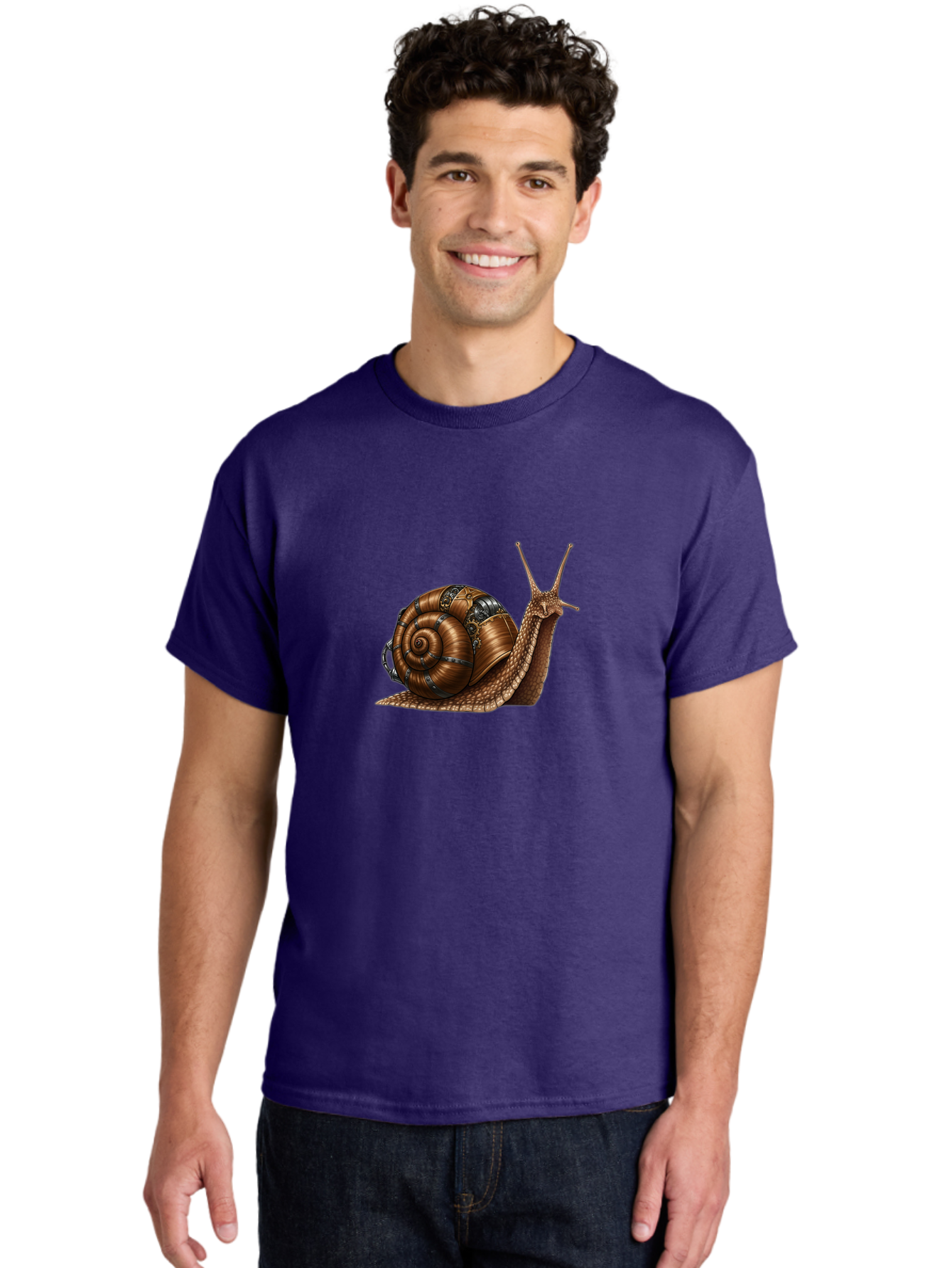 Snail-4 Men'S Graphic Tee, 100% Cotton, Comfortable Casual Summer Wear, Machine Washable, Vintage Camera, Old Camera, Antique Camera, Black Camera, Classic Photography, Photography Equipment, Nostalgic Device, Film Camera, Camera Art Ban552