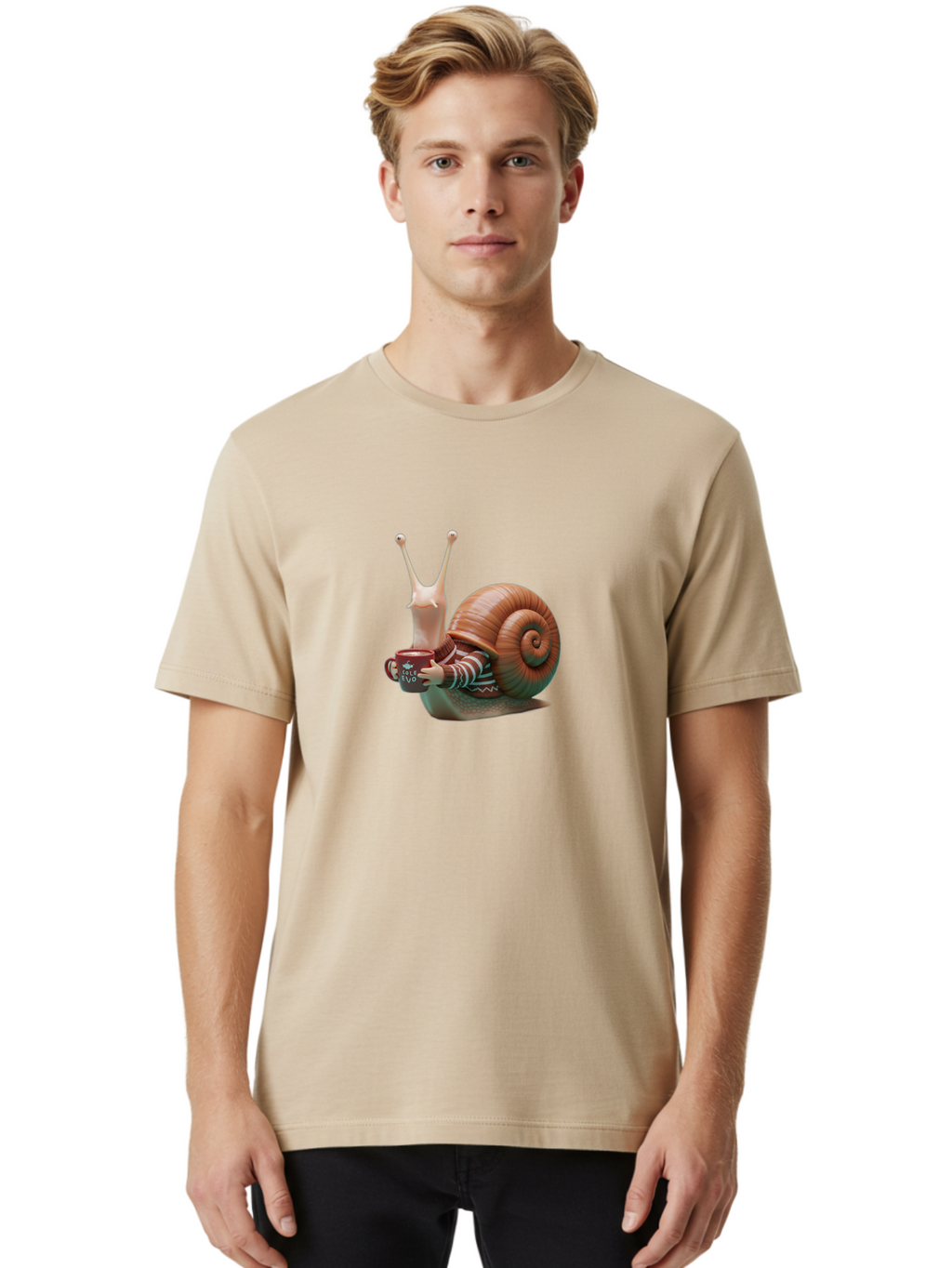 Snail-Cafe-Evo Men'S Graphic Tee, 100% Cotton, Comfortable Casual Summer Wear, Machine Washable, Vintage Camera, Old Camera, Antique Camera, Black Camera, Classic Photography, Photography Equipment, Nostalgic Device, Film Camera, Camera Art Ban554