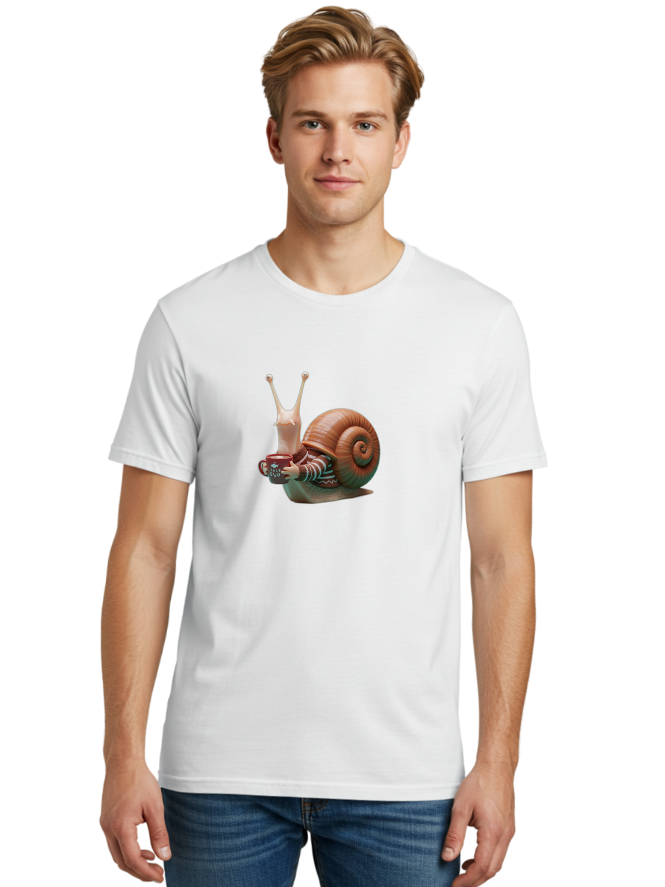 Snail-Cafe-Evo Men'S Graphic Tee, 100% Cotton, Comfortable Casual Summer Wear, Machine Washable, Vintage Camera, Old Camera, Antique Camera, Black Camera, Classic Photography, Photography Equipment, Nostalgic Device, Film Camera, Camera Art Ban554