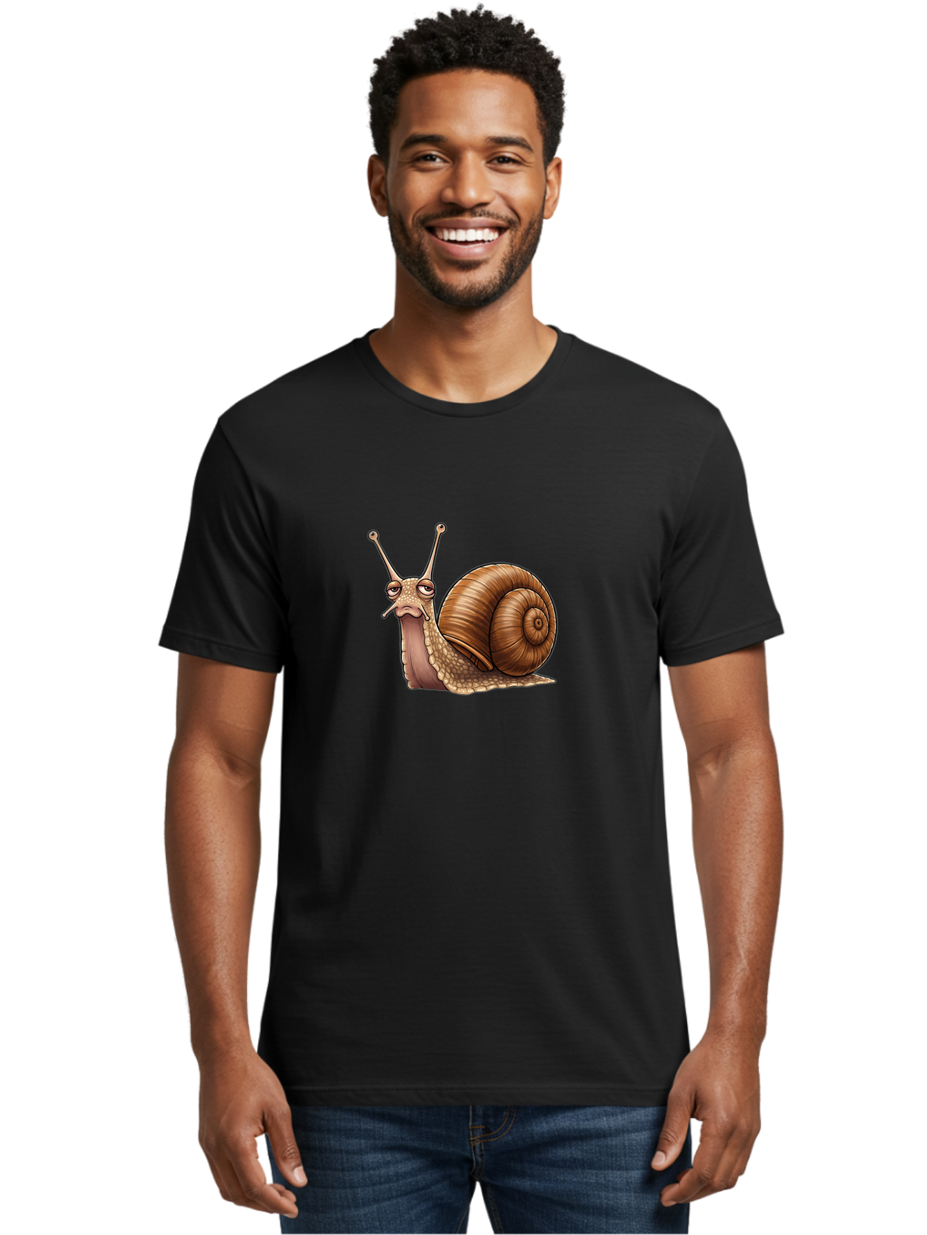 Snail-Cartoon Men'S Graphic Tee, 100% Cotton, Comfortable Casual Summer Wear, Machine Washable, Vintage Camera, Old Camera, Antique Camera, Black Camera, Classic Photography, Photography Equipment, Nostalgic Device, Film Camera, Camera Art Ban555