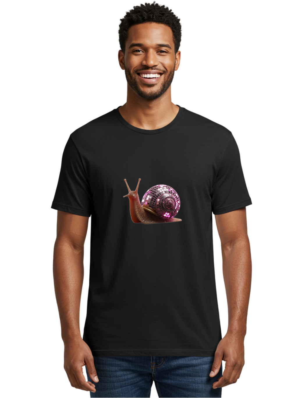 Snail-Disco-Ball-Shell Men'S Graphic Tee, 100% Cotton, Comfortable Casual Summer Wear, Machine Washable, Vintage Camera, Old Camera, Antique Camera, Black Camera, Classic Photography, Photography Equipment, Nostalgic Device, Film Camera, Ban557