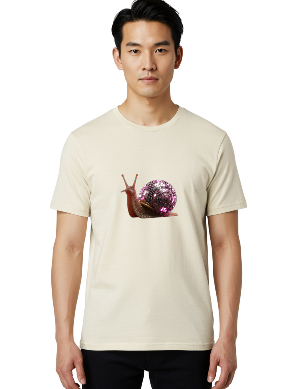 Snail-Disco-Ball-Shell Men'S Graphic Tee, 100% Cotton, Comfortable Casual Summer Wear, Machine Washable, Vintage Camera, Old Camera, Antique Camera, Black Camera, Classic Photography, Photography Equipment, Nostalgic Device, Film Camera, Ban557