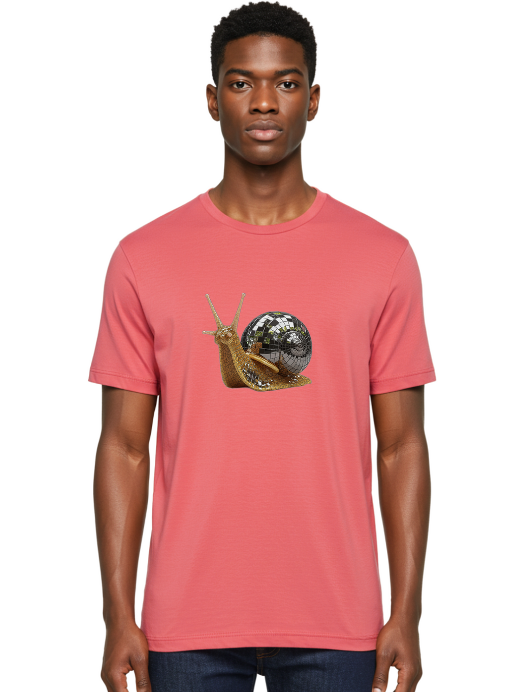 Snail-Disco-Ball Men'S Graphic Tee, 100% Cotton, Comfortable Casual Summer Wear, Machine Washable, Vintage Camera, Old Camera, Antique Camera, Black Camera, Classic Photography, Photography Equipment, Nostalgic Device, Film Camera, Camera Art Ban558