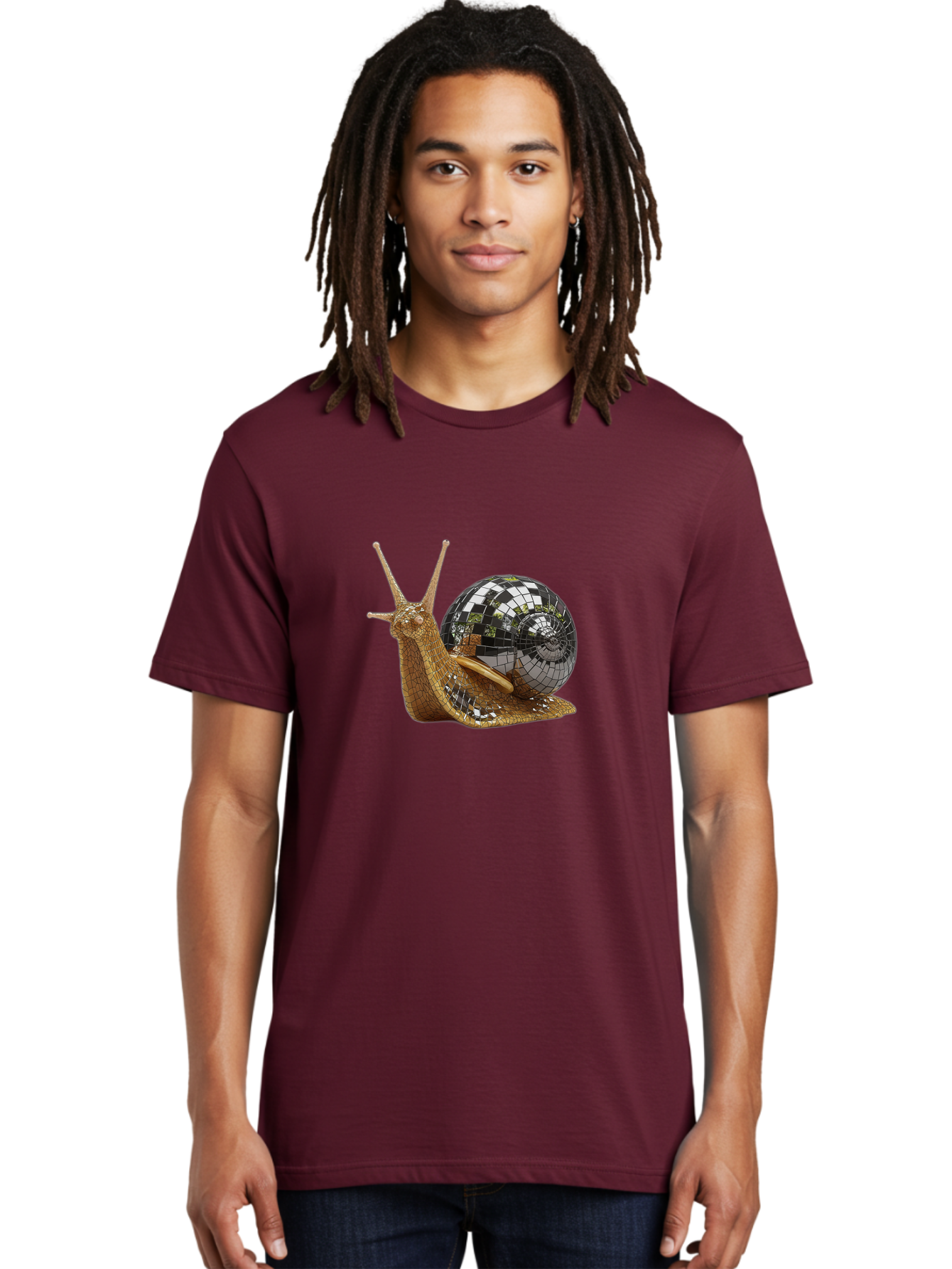 Snail-Disco-Ball Men'S Graphic Tee, 100% Cotton, Comfortable Casual Summer Wear, Machine Washable, Vintage Camera, Old Camera, Antique Camera, Black Camera, Classic Photography, Photography Equipment, Nostalgic Device, Film Camera, Camera Art Ban558