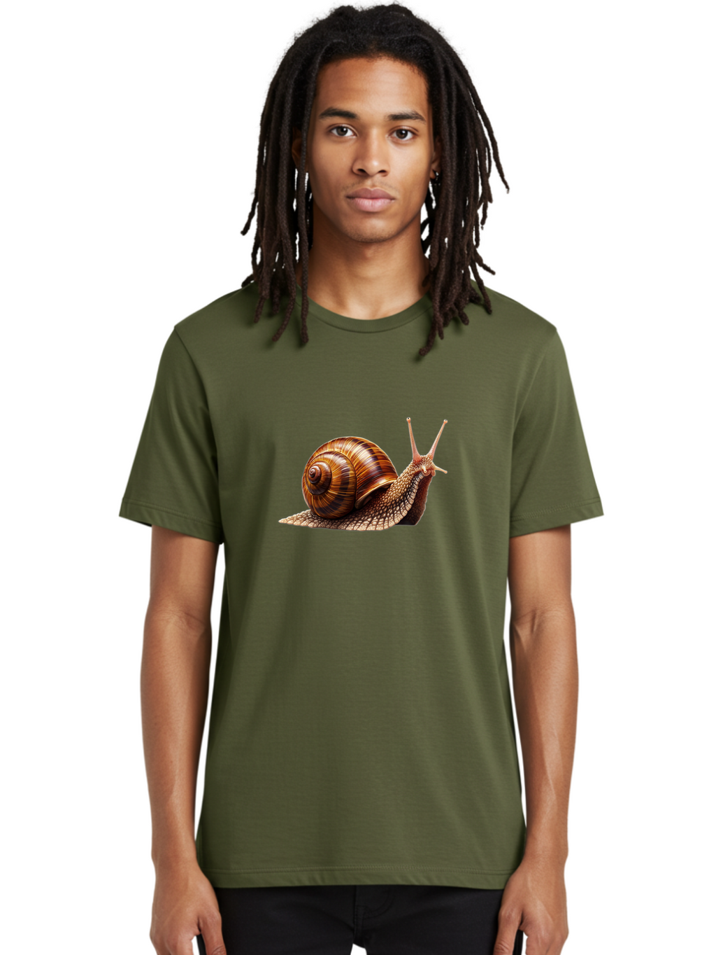 Snail-Illustration Men'S Graphic Tee, 100% Cotton, Comfortable Casual Summer Wear, Machine Washable, Vintage Camera, Old Camera, Antique Camera, Black Camera, Classic Photography, Photography Equipment, Nostalgic Device, Film Camera, Ban559