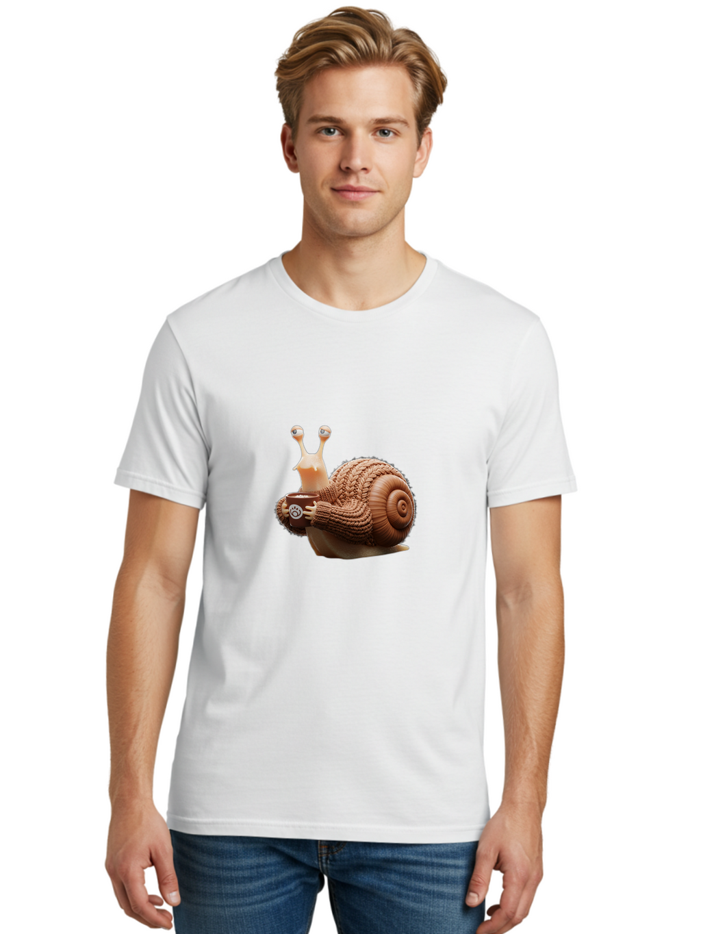 Snail-Sipping-Coffee Men'S Graphic Tee, 100% Cotton, Comfortable Casual Summer Wear, Machine Washable, Vintage Camera, Old Camera, Antique Camera, Black Camera, Classic Photography, Photography Equipment, Nostalgic Device, Film Camera, Ban561