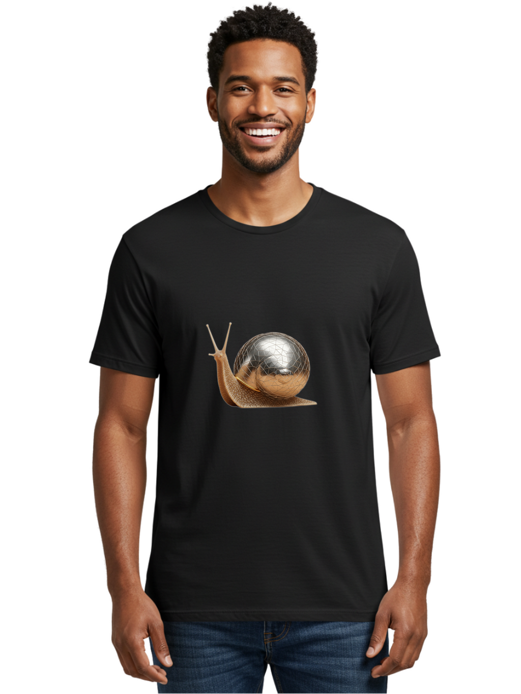 Snail-With-Chrome-Shell Men'S Graphic Tee, 100% Cotton, Comfortable Casual Summer Wear, Machine Washable, Vintage Camera, Old Camera, Antique Camera, Black Camera, Classic Photography, Photography Equipment, Nostalgic Device, Film Camera, Ban564