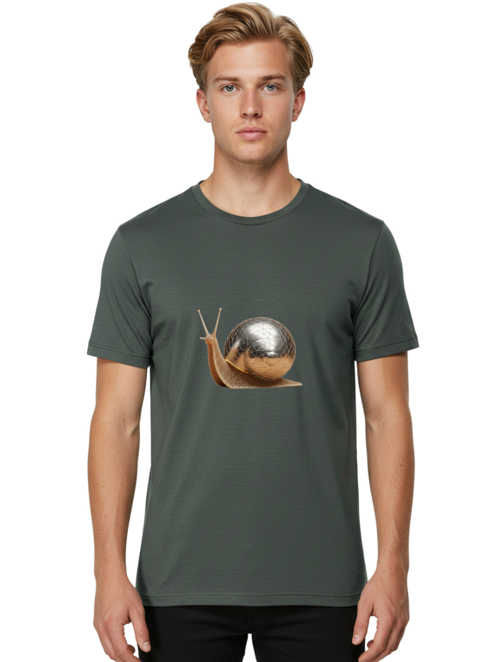 Snail-With-Chrome-Shell Men'S Graphic Tee, 100% Cotton, Comfortable Casual Summer Wear, Machine Washable, Vintage Camera, Old Camera, Antique Camera, Black Camera, Classic Photography, Photography Equipment, Nostalgic Device, Film Camera, Ban564