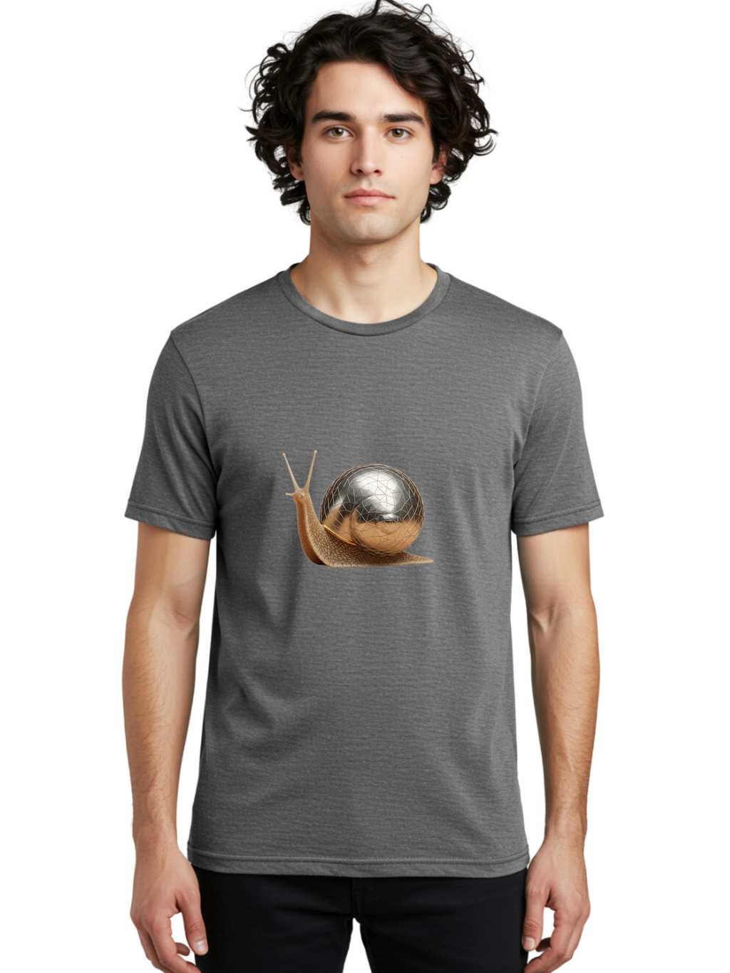 Snail-With-Chrome-Shell Men'S Graphic Tee, 100% Cotton, Comfortable Casual Summer Wear, Machine Washable, Vintage Camera, Old Camera, Antique Camera, Black Camera, Classic Photography, Photography Equipment, Nostalgic Device, Film Camera, Ban564