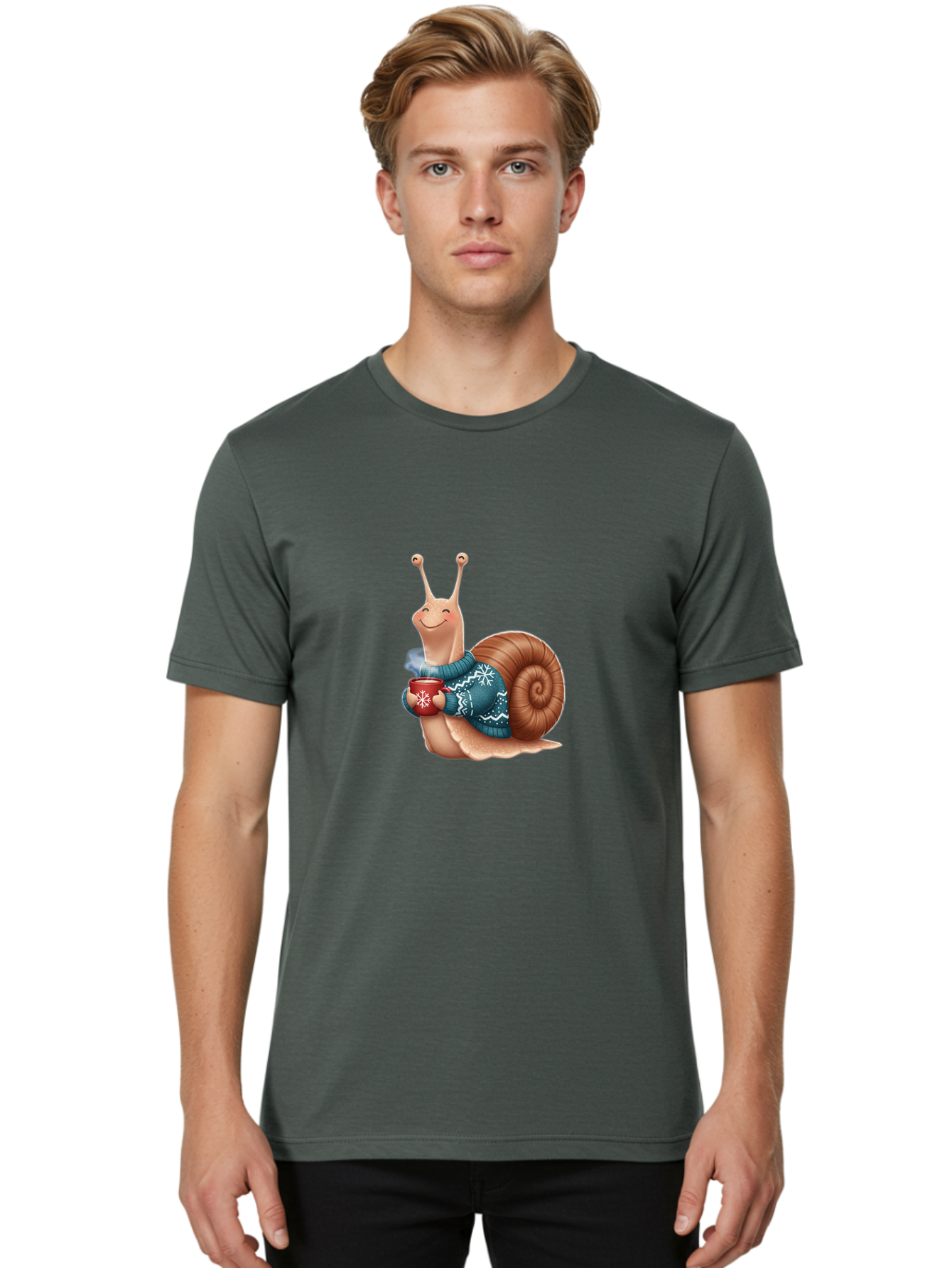 Snail-With-Coffee-Mug-1 Men'S Graphic Tee, 100% Cotton, Comfortable Casual Summer Wear, Machine Washable, Vintage Camera, Old Camera, Antique Camera, Black Camera, Classic Photography, Photography Equipment, Nostalgic Device, Film Camera, Ban565