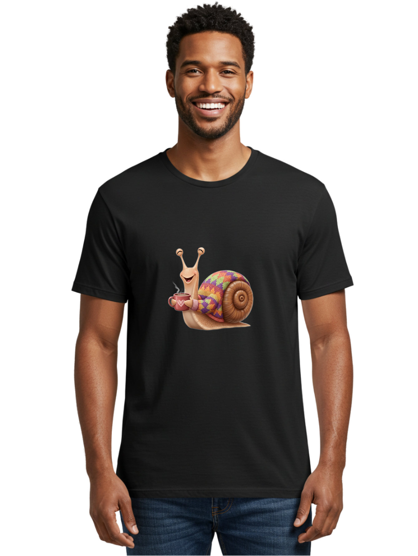 Snail-With-Coffee-Mug Men'S Graphic Tee, 100% Cotton, Comfortable Casual Summer Wear, Machine Washable, Vintage Camera, Old Camera, Antique Camera, Black Camera, Classic Photography, Photography Equipment, Nostalgic Device, Film Camera, Ban566