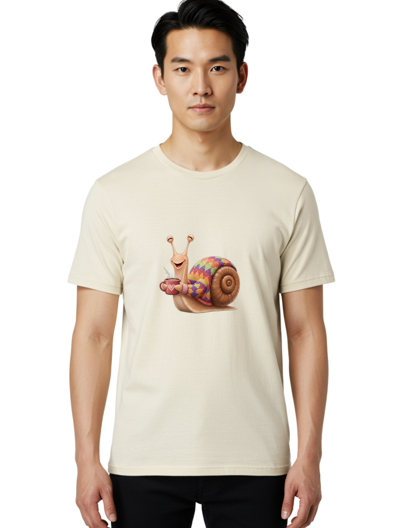 Snail-With-Coffee-Mug Men'S Graphic Tee, 100% Cotton, Comfortable Casual Summer Wear, Machine Washable, Vintage Camera, Old Camera, Antique Camera, Black Camera, Classic Photography, Photography Equipment, Nostalgic Device, Film Camera, Ban566