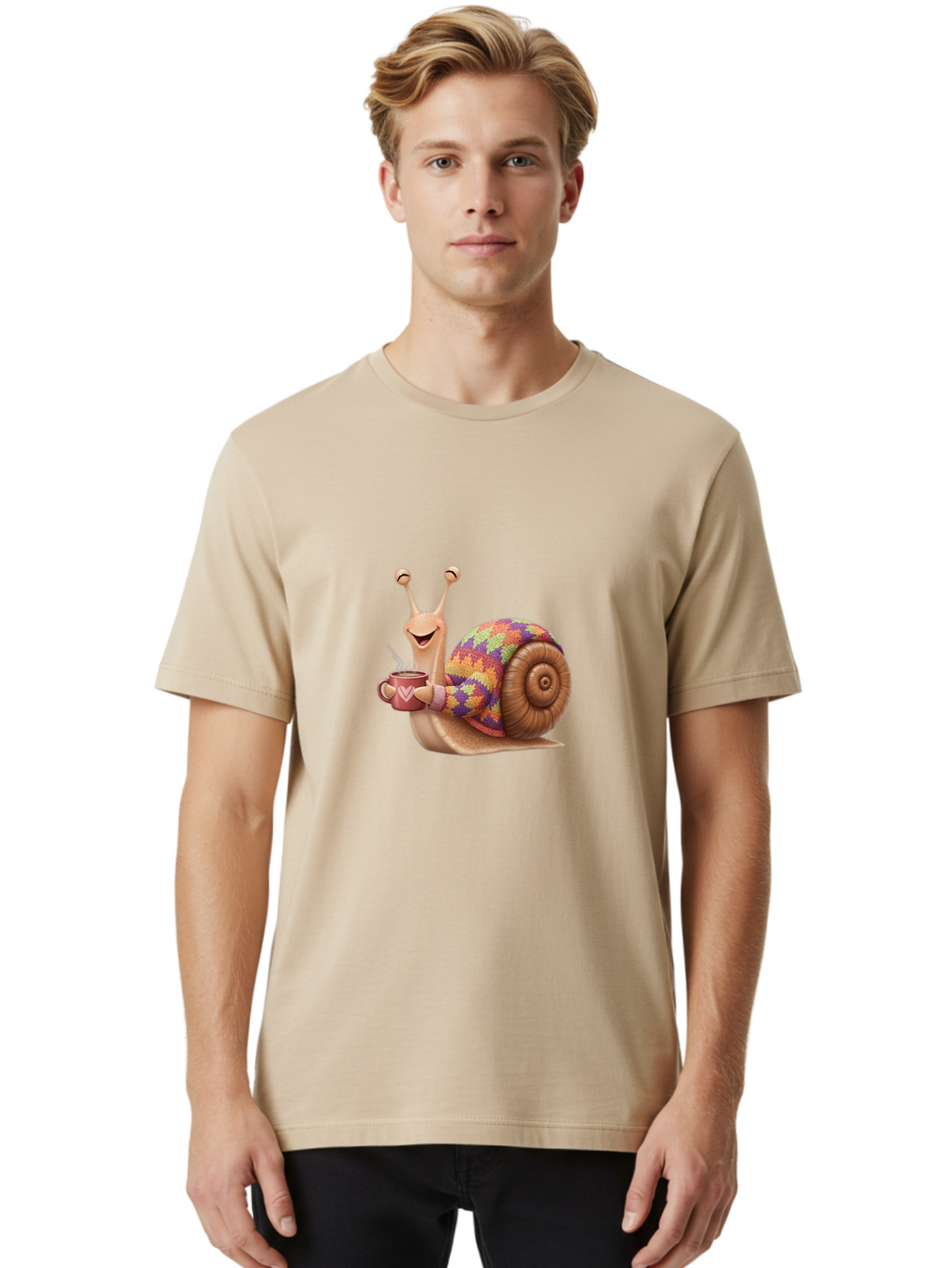 Snail-With-Coffee-Mug Men'S Graphic Tee, 100% Cotton, Comfortable Casual Summer Wear, Machine Washable, Vintage Camera, Old Camera, Antique Camera, Black Camera, Classic Photography, Photography Equipment, Nostalgic Device, Film Camera, Ban566