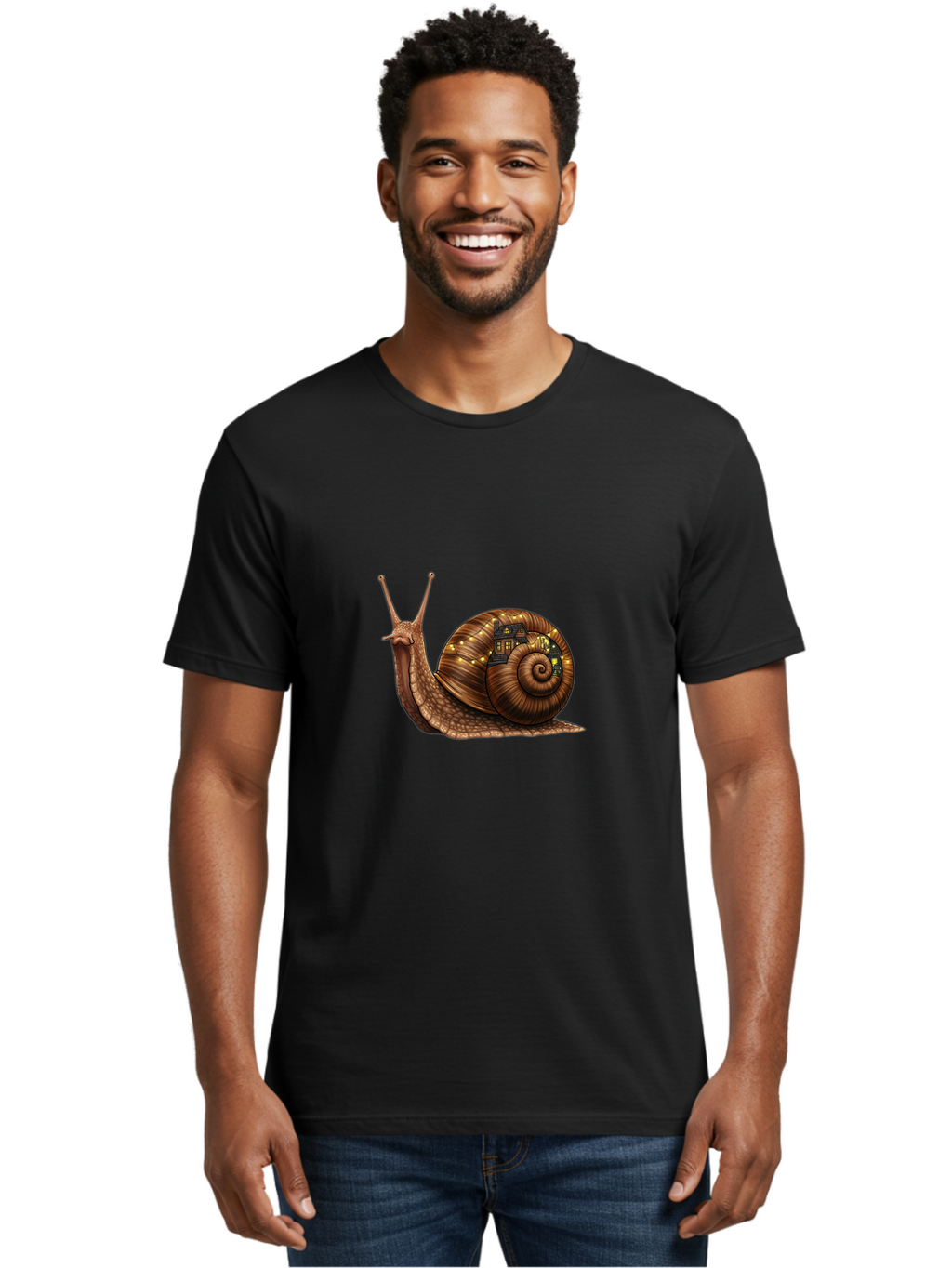 Snail-With-House Men'S Graphic Tee, 100% Cotton, Comfortable Casual Summer Wear, Machine Washable, Vintage Camera, Old Camera, Antique Camera, Black Camera, Classic Photography, Photography Equipment, Nostalgic Device, Film Camera, Camera Art Ban567