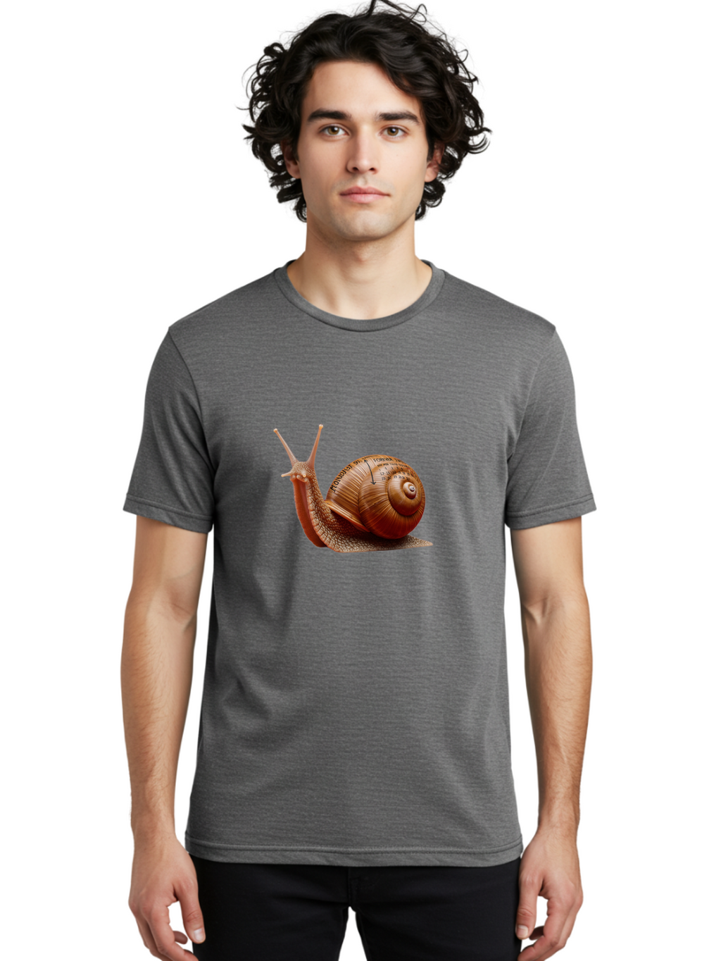 Snail-With-Illegible-Text Men'S Graphic Tee, 100% Cotton, Comfortable Casual Summer Wear, Machine Washable, Vintage Camera, Old Camera, Antique Camera, Black Camera, Classic Photography, Photography Equipment, Nostalgic Device, Film Camera, Ban568