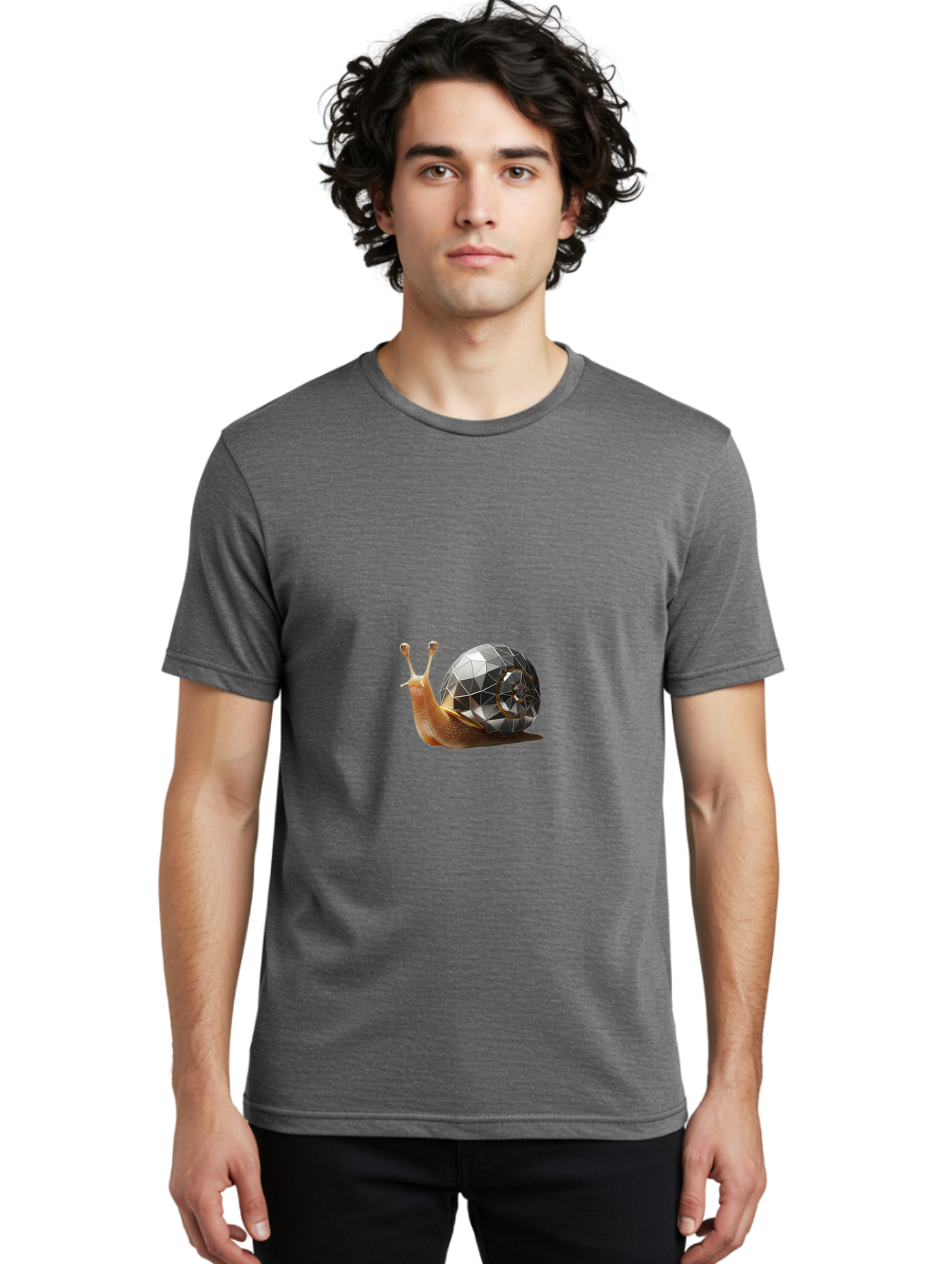 Snail-With-Metallic-Shell Men'S Graphic Tee, 100% Cotton, Comfortable Casual Summer Wear, Machine Washable, Vintage Camera, Old Camera, Antique Camera, Black Camera, Classic Photography, Photography Equipment, Nostalgic Device, Film Camera, Ban569