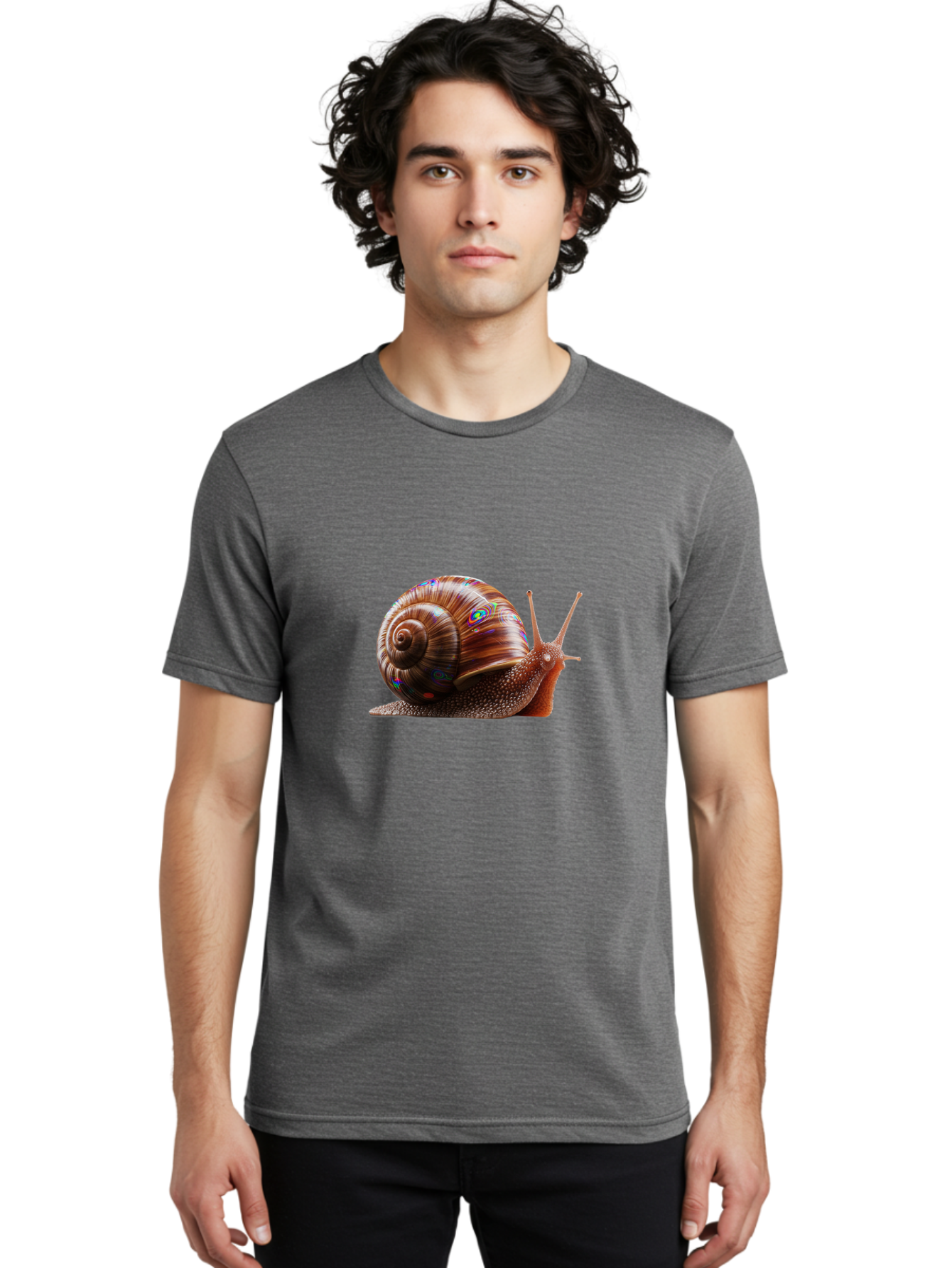 Snail-With-Rainbow-Shell Men'S Graphic Tee, 100% Cotton, Comfortable Casual Summer Wear, Machine Washable, Vintage Camera, Old Camera, Antique Camera, Black Camera, Classic Photography, Photography Equipment, Nostalgic Device, Film Camera, Ban570