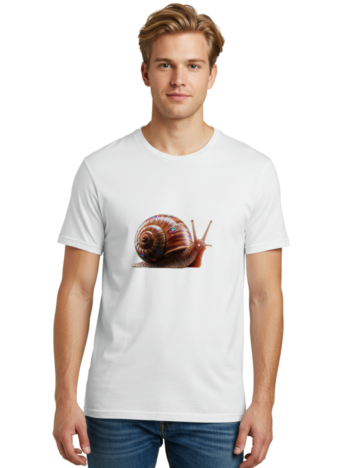 Snail-With-Rainbow-Shell Men'S Graphic Tee, 100% Cotton, Comfortable Casual Summer Wear, Machine Washable, Vintage Camera, Old Camera, Antique Camera, Black Camera, Classic Photography, Photography Equipment, Nostalgic Device, Film Camera, Ban570