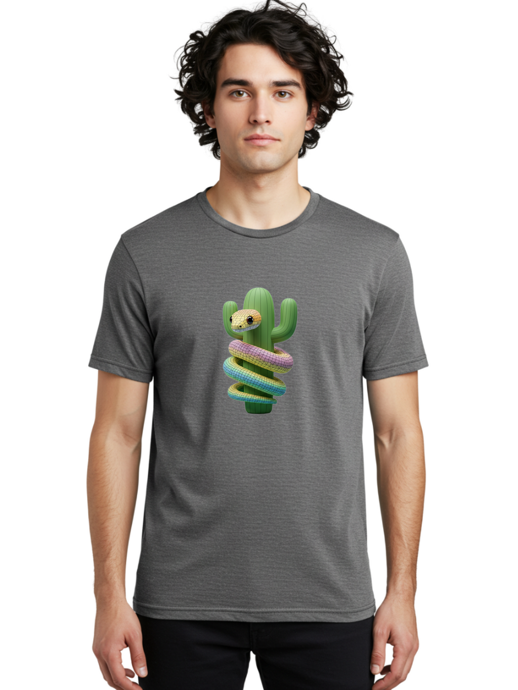 Snake-On-Cactus Men'S Graphic Tee, 100% Cotton, Comfortable Casual Summer Wear, Machine Washable, Vintage Camera, Old Camera, Antique Camera, Black Camera, Classic Photography, Photography Equipment, Nostalgic Device, Film Camera, Camera Art Ban580
