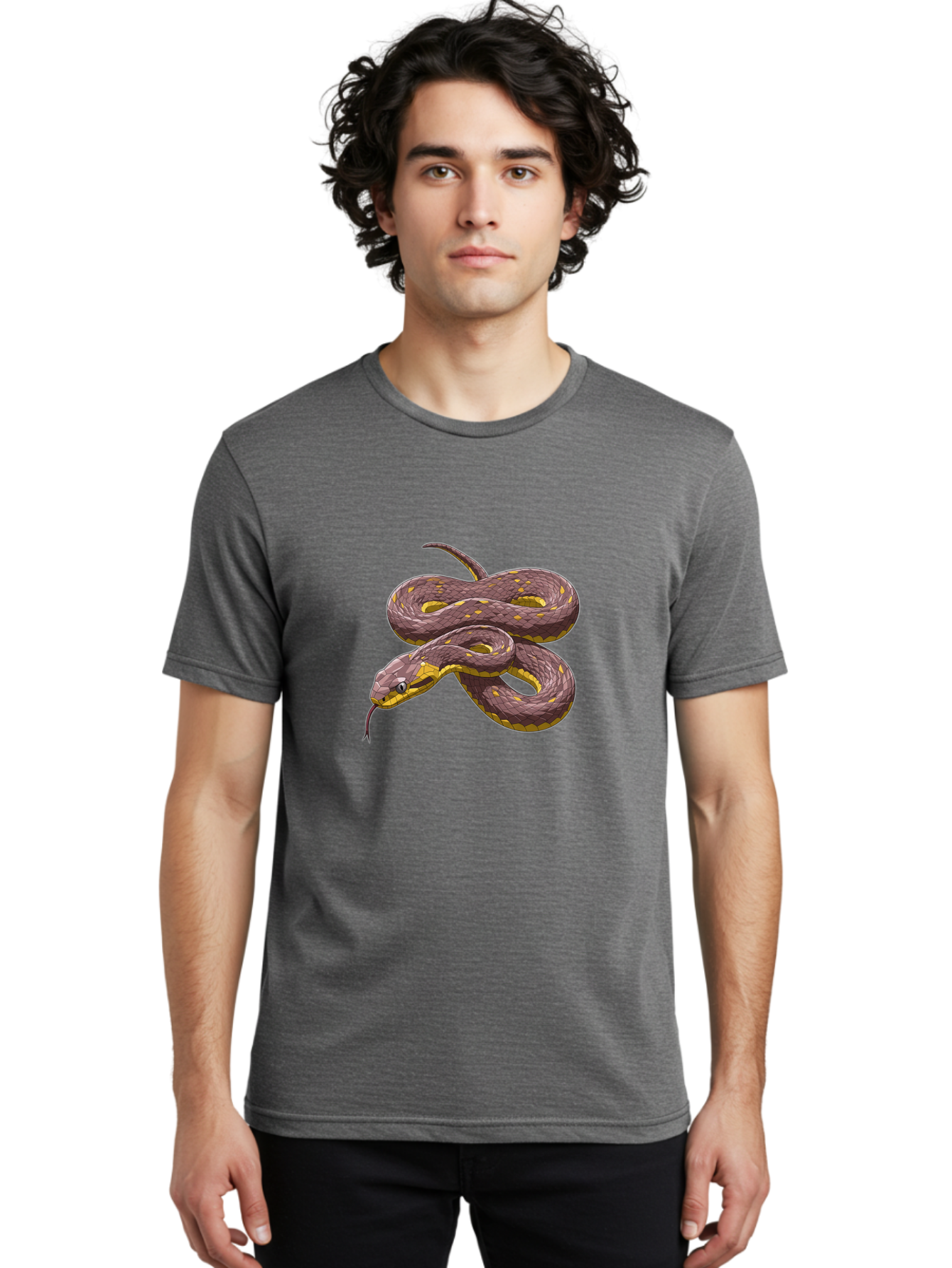Snake Men'S Graphic Tee, 100% Cotton, Comfortable Casual Summer Wear, Machine Washable, Vintage Camera, Old Camera, Antique Camera, Black Camera, Classic Photography, Photography Equipment, Nostalgic Device, Film Camera, Camera Art Ban584