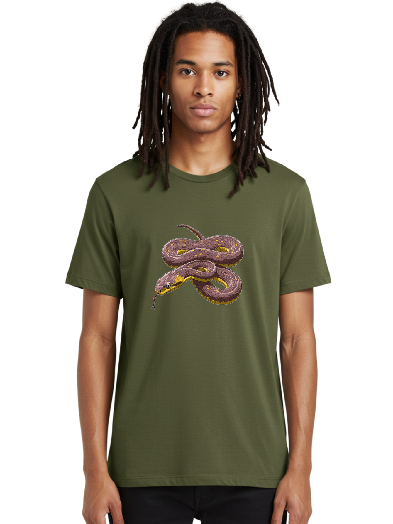 Snake Men'S Graphic Tee, 100% Cotton, Comfortable Casual Summer Wear, Machine Washable, Vintage Camera, Old Camera, Antique Camera, Black Camera, Classic Photography, Photography Equipment, Nostalgic Device, Film Camera, Camera Art Ban584