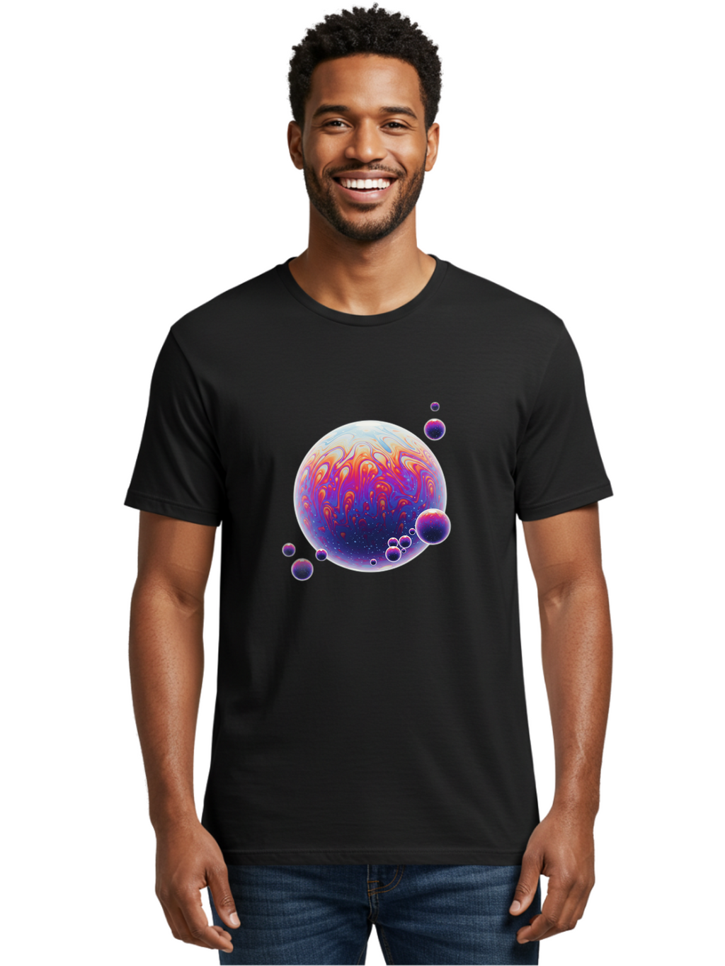 Soap-Bubbles Men'S Graphic Tee, 100% Cotton, Comfortable Casual Summer Wear, Machine Washable, Vintage Camera, Old Camera, Antique Camera, Black Camera, Classic Photography, Photography Equipment, Nostalgic Device, Film Camera, Camera Art Ban586
