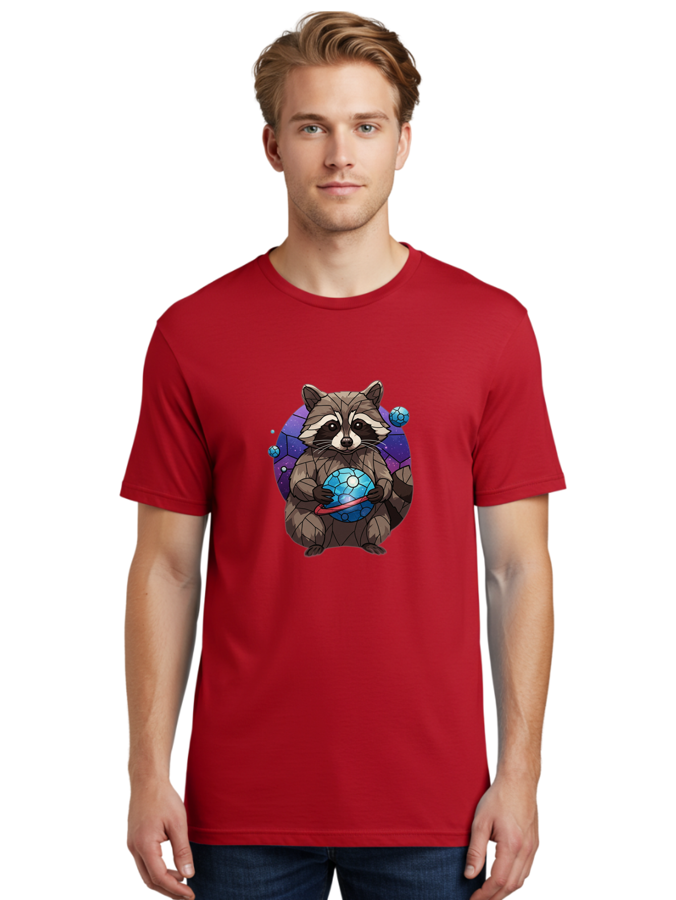 Space-Raccoon Men'S Graphic Tee, 100% Cotton, Comfortable Casual Summer Wear, Machine Washable, Vintage Camera, Old Camera, Antique Camera, Black Camera, Classic Photography, Photography Equipment, Nostalgic Device, Film Camera, Camera Art Ban591