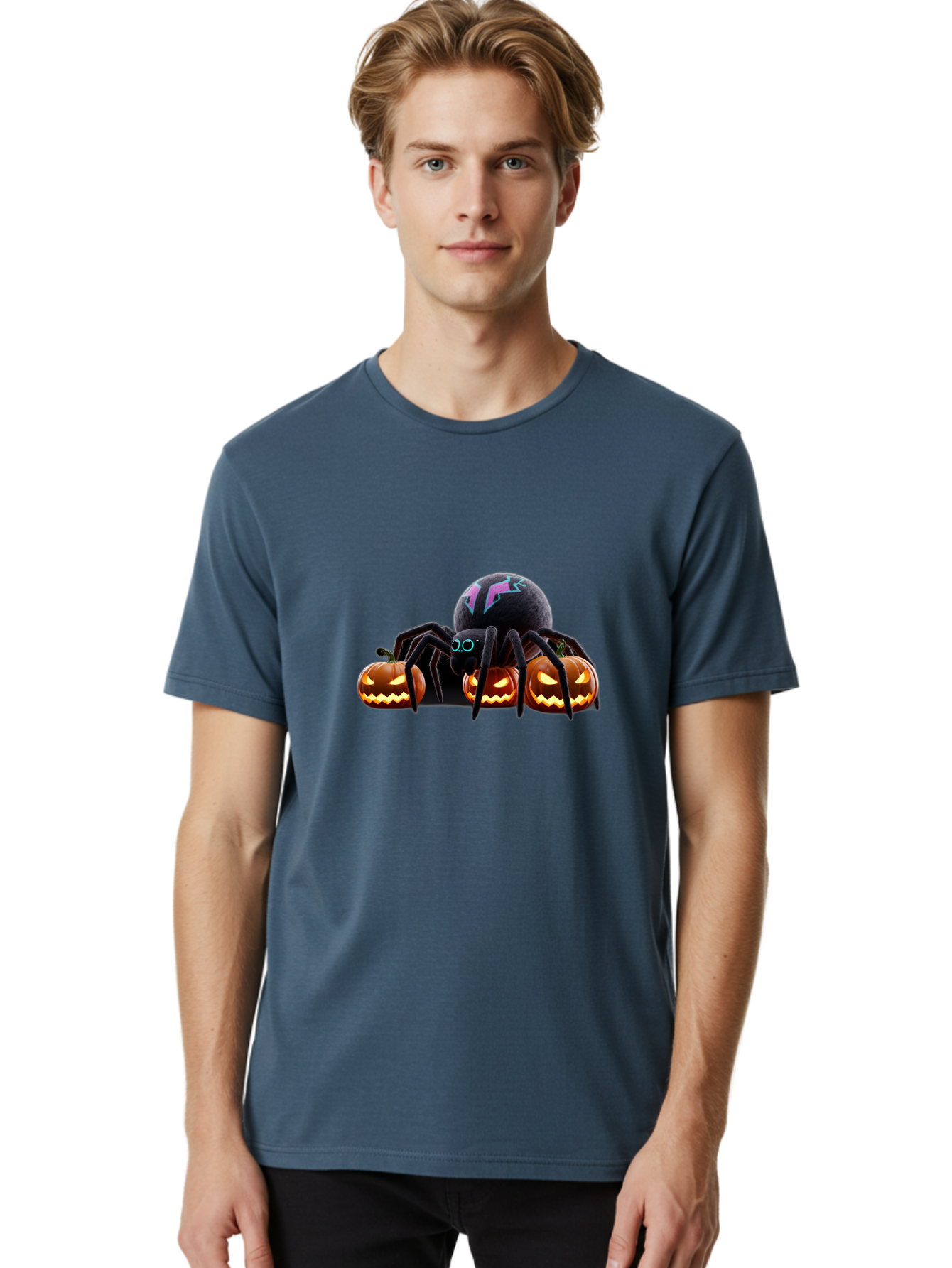 Spider-And-Pumpkins-1 Men'S Graphic Tee, 100% Cotton, Comfortable Casual Summer Wear, Machine Washable, Vintage Camera, Old Camera, Antique Camera, Black Camera, Classic Photography, Photography Equipment, Nostalgic Device, Film Camera, Ban594