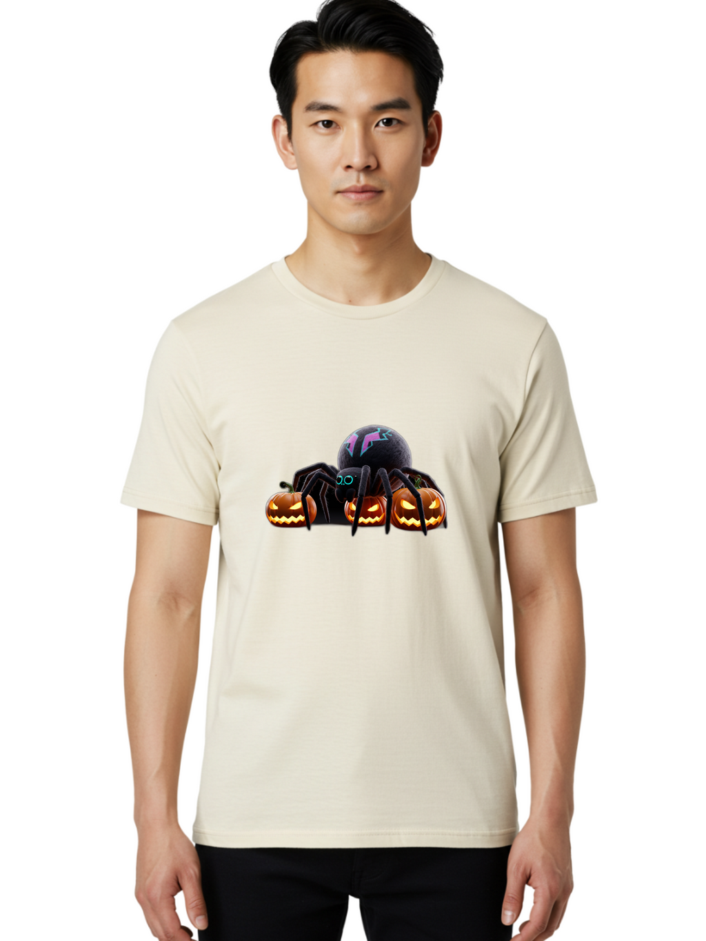 Spider-And-Pumpkins-1 Men'S Graphic Tee, 100% Cotton, Comfortable Casual Summer Wear, Machine Washable, Vintage Camera, Old Camera, Antique Camera, Black Camera, Classic Photography, Photography Equipment, Nostalgic Device, Film Camera, Ban594