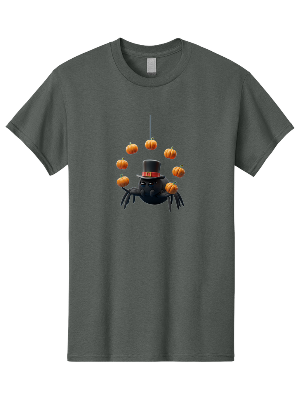 Spider-With-Pumpkins-1 Men'S Graphic Tee, 100% Cotton, Comfortable Casual Summer Wear, Machine Washable, Vintage Camera, Old Camera, Antique Camera, Black Camera, Classic Photography, Photography Equipment, Nostalgic Device, Film Camera, Ban596