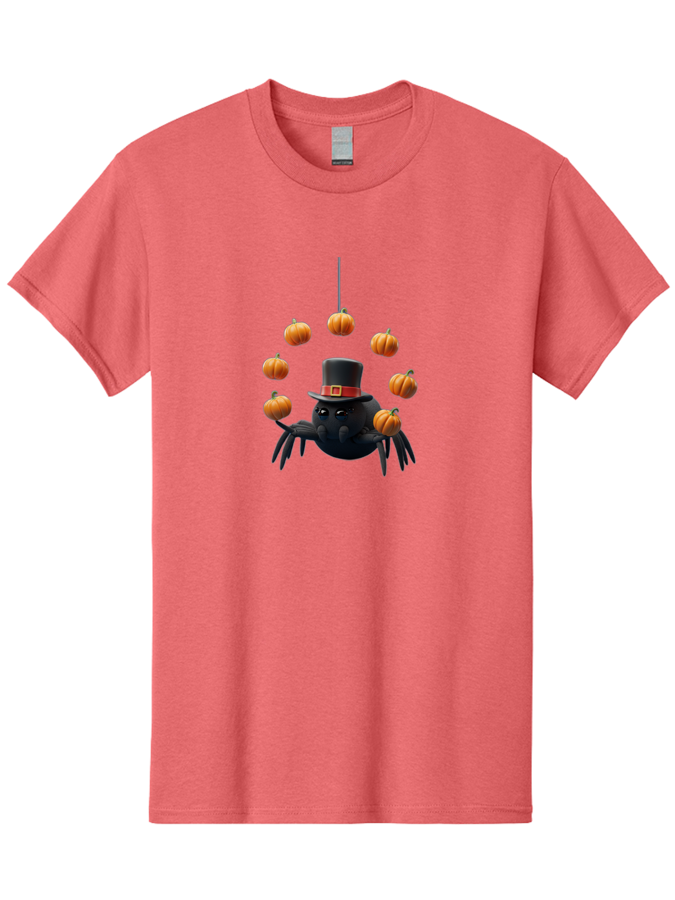 Spider-With-Pumpkins-1 Men'S Graphic Tee, 100% Cotton, Comfortable Casual Summer Wear, Machine Washable, Vintage Camera, Old Camera, Antique Camera, Black Camera, Classic Photography, Photography Equipment, Nostalgic Device, Film Camera, Ban596