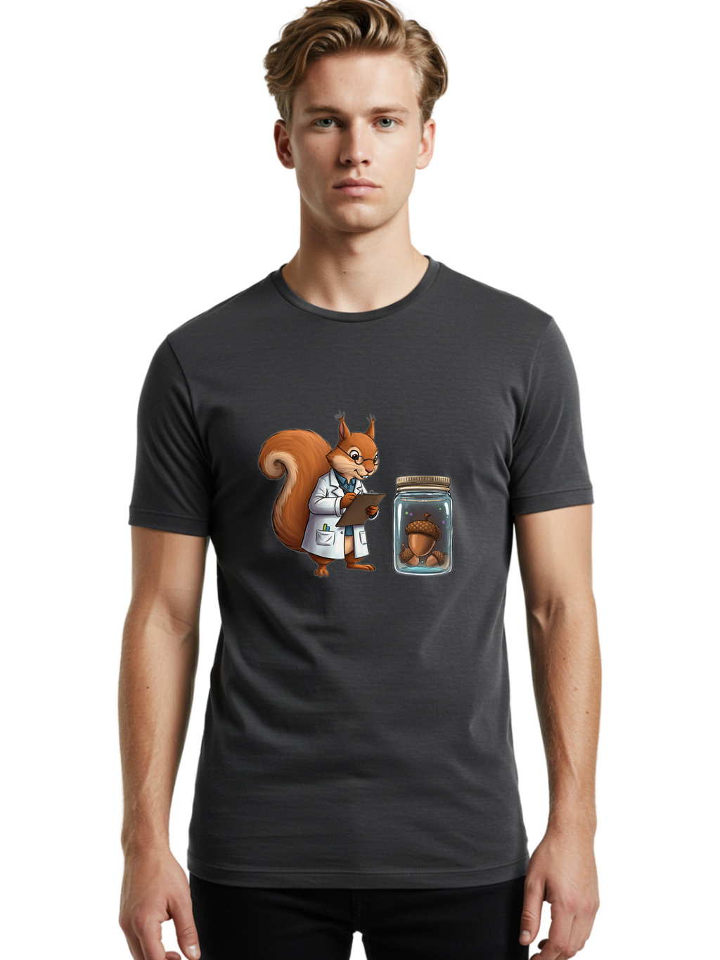 Squirrel-Scientist Men'S Graphic Tee, 100% Cotton, Comfortable Casual Summer Wear, Machine Washable, Vintage Camera, Old Camera, Antique Camera, Black Camera, Classic Photography, Photography Equipment, Nostalgic Device, Film Camera, Ban603