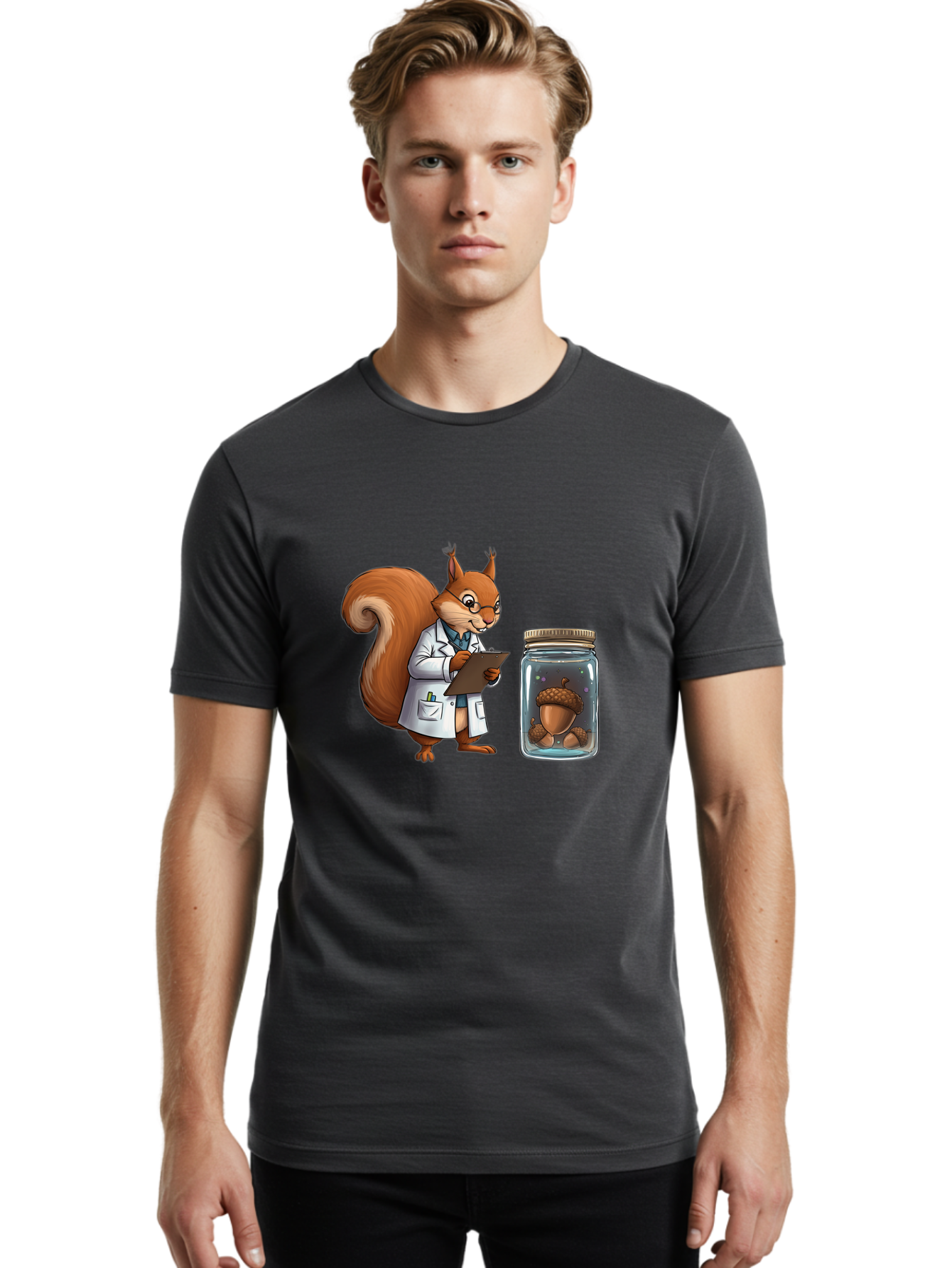 Squirrel-Scientist Men'S Graphic Tee, 100% Cotton, Comfortable Casual Summer Wear, Machine Washable, Vintage Camera, Old Camera, Antique Camera, Black Camera, Classic Photography, Photography Equipment, Nostalgic Device, Film Camera, Ban603