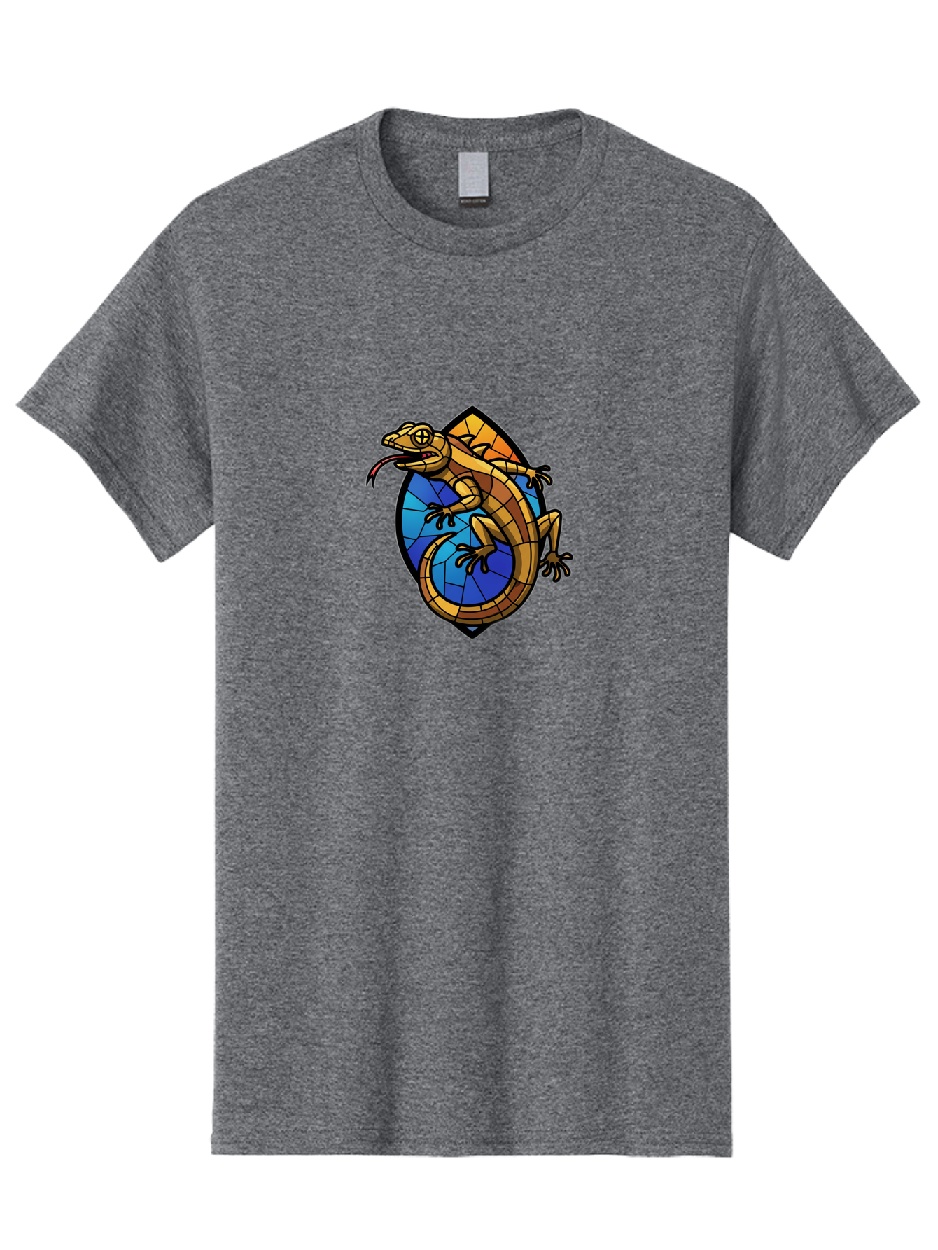 Stained-Glass-Iguana Men'S Graphic Tee, 100% Cotton, Comfortable Casual Summer Wear, Machine Washable, Vintage Camera, Old Camera, Antique Camera, Black Camera, Classic Photography, Photography Equipment, Nostalgic Device, Film Camera, Ban604