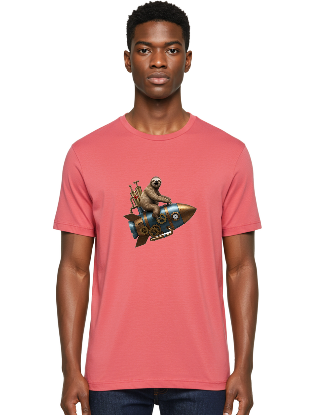 Steam-Sloth Men'S Graphic Tee, 100% Cotton, Comfortable Casual Summer Wear, Machine Washable, Vintage Camera, Old Camera, Antique Camera, Black Camera, Classic Photography, Photography Equipment, Nostalgic Device, Film Camera, Camera Art Ban610